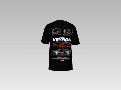 BUGATTI VEYRON PRINTED T-SHIRT
