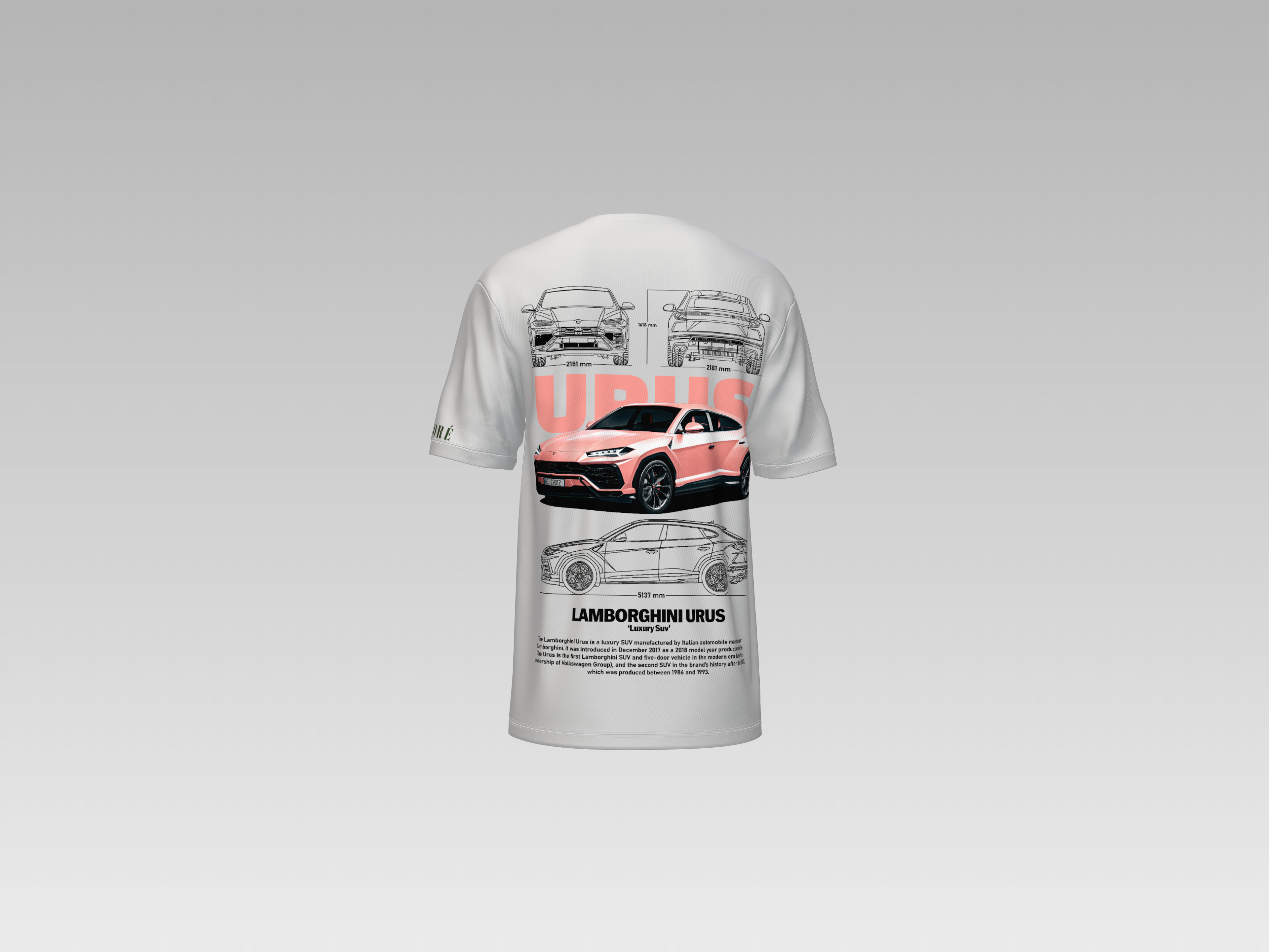 LAMBORGHINI URUS PRINTED T-SHIRT