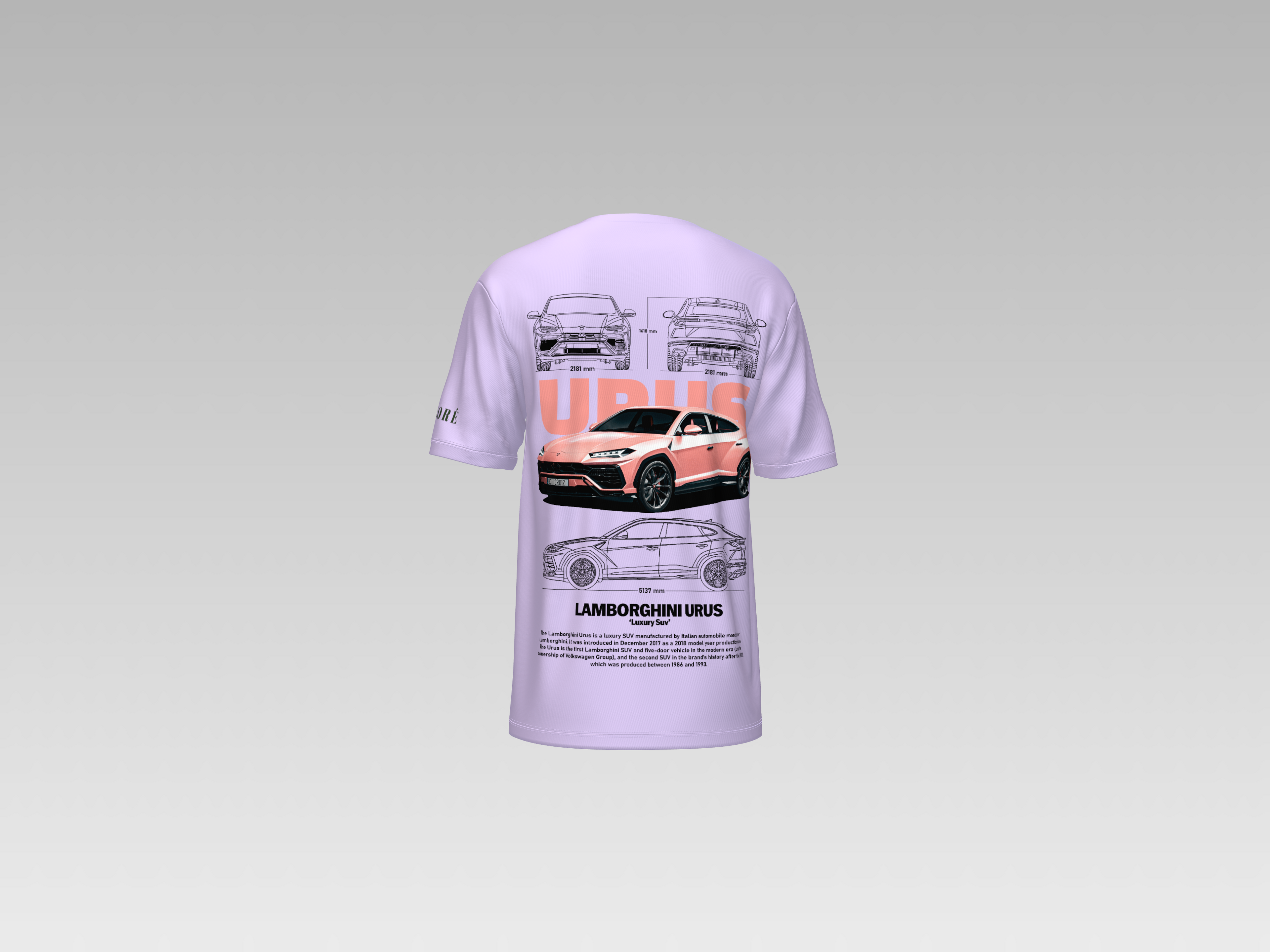LAMBORGHINI URUS PRINTED T-SHIRT