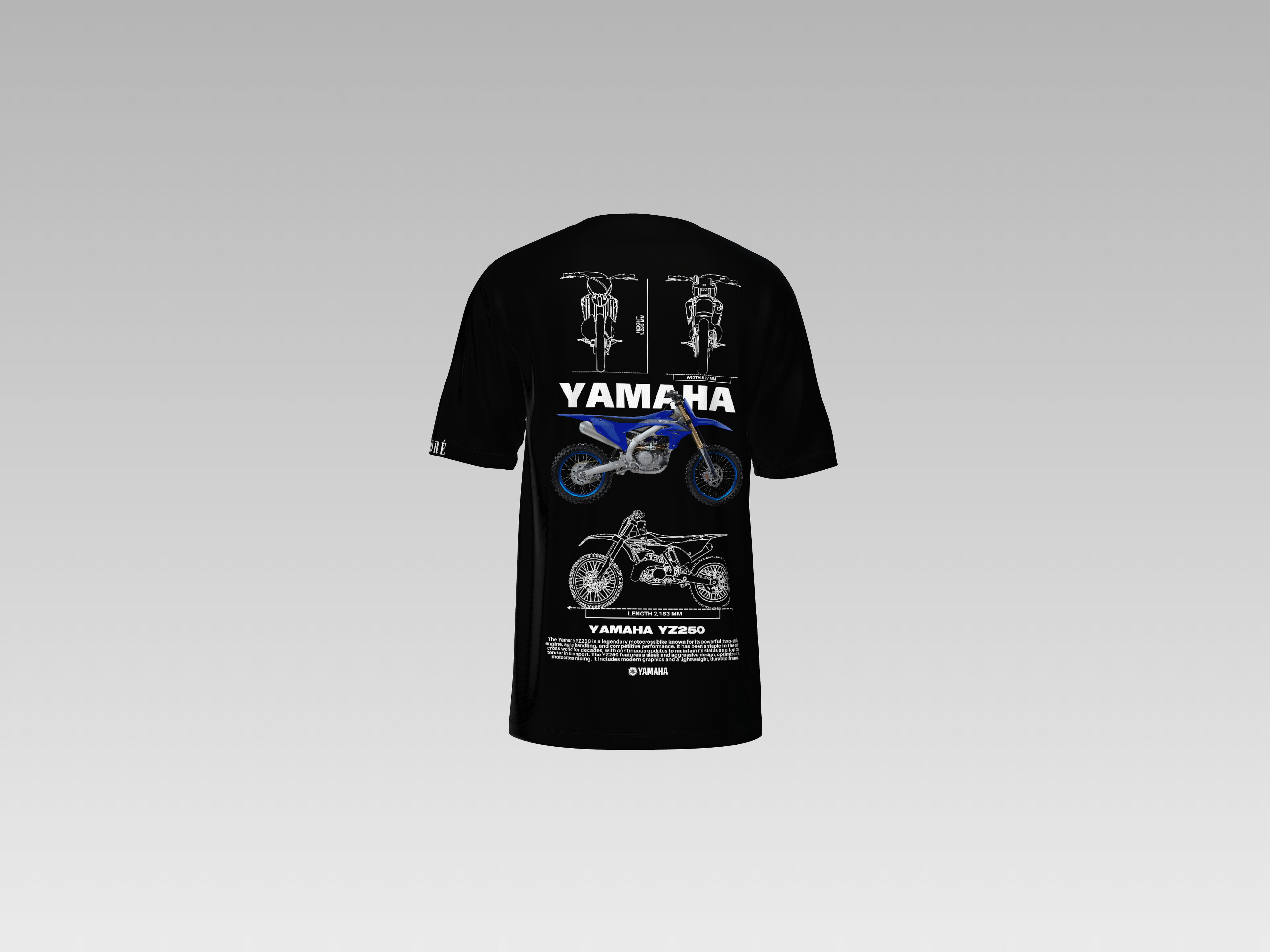 YAMAHA YZ250 PRINTED T-SHIRT