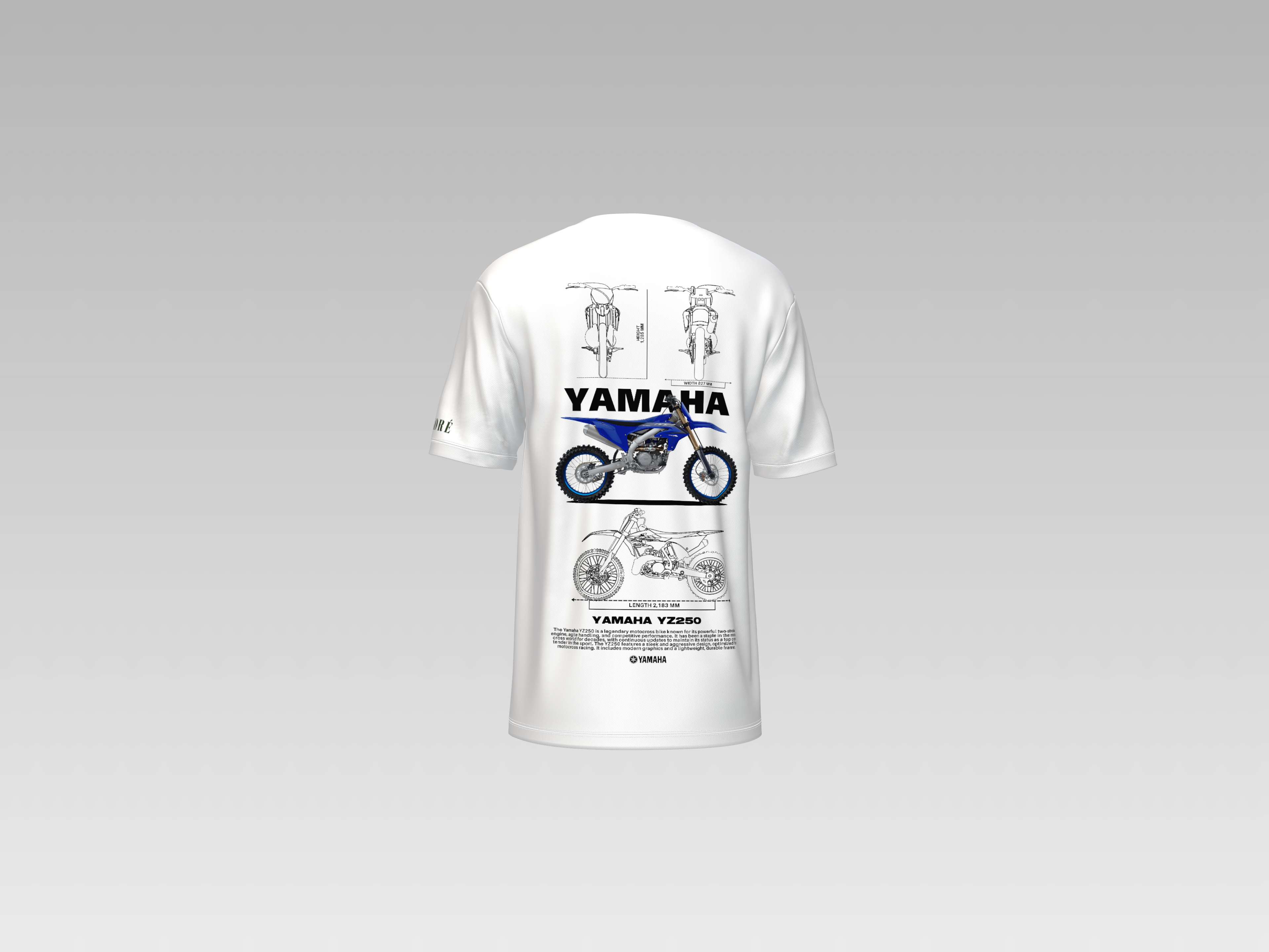 YAMAHA YZ250 PRINTED T-SHIRT