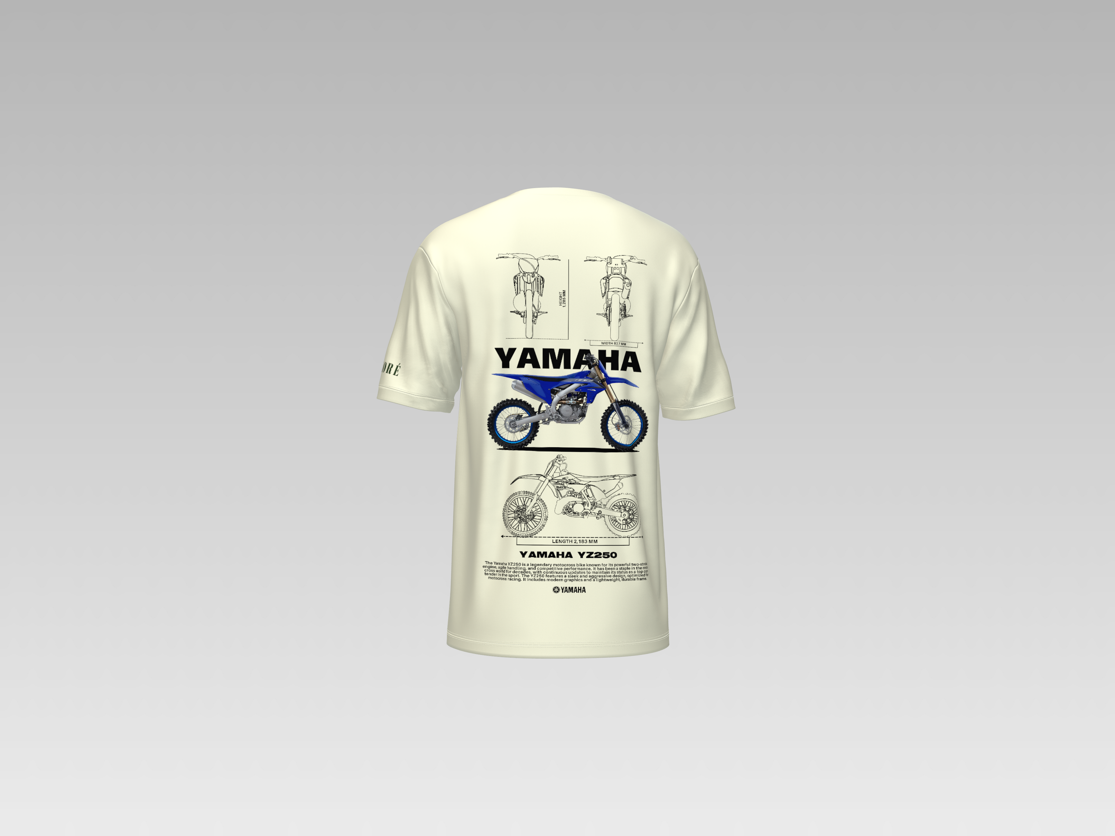 YAMAHA YZ250 PRINTED T-SHIRT