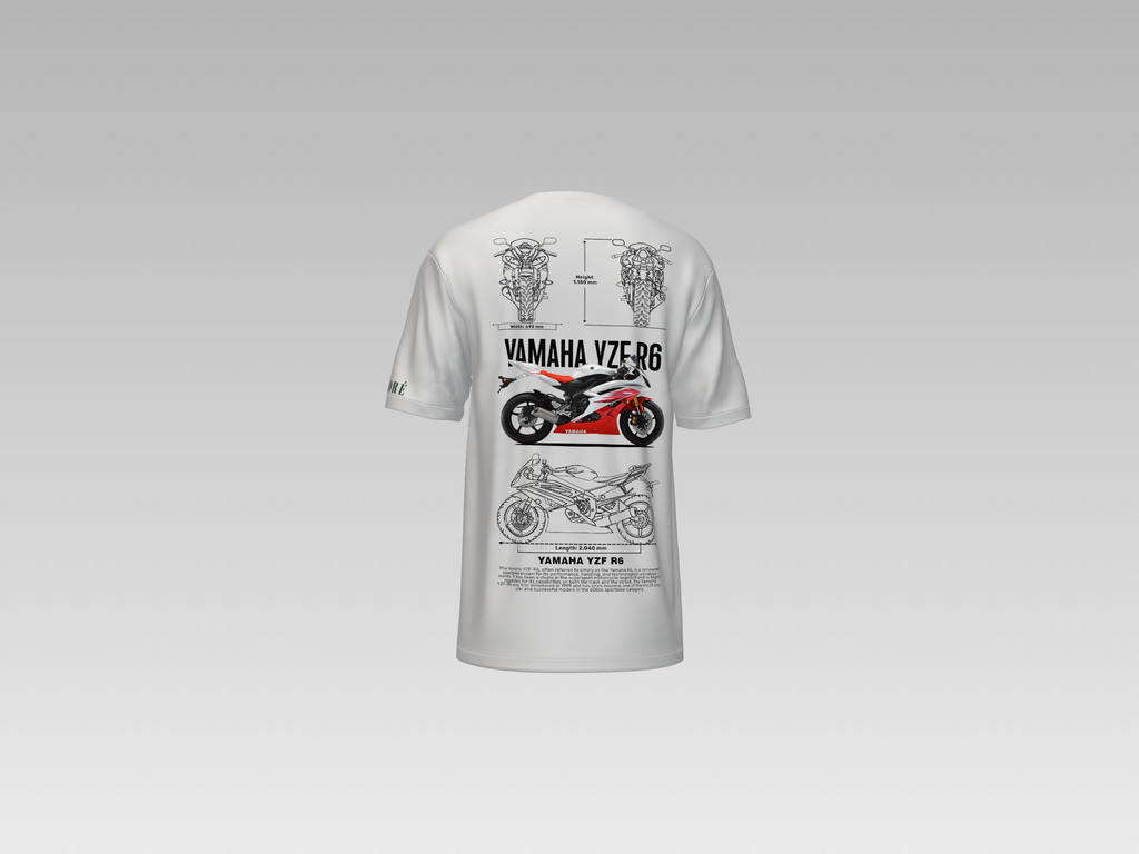 YAMAHA YZF R6 PRINTED T-SHIRT