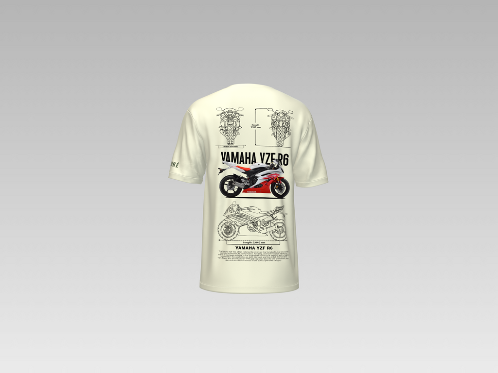 YAMAHA YZF R6 PRINTED T-SHIRT