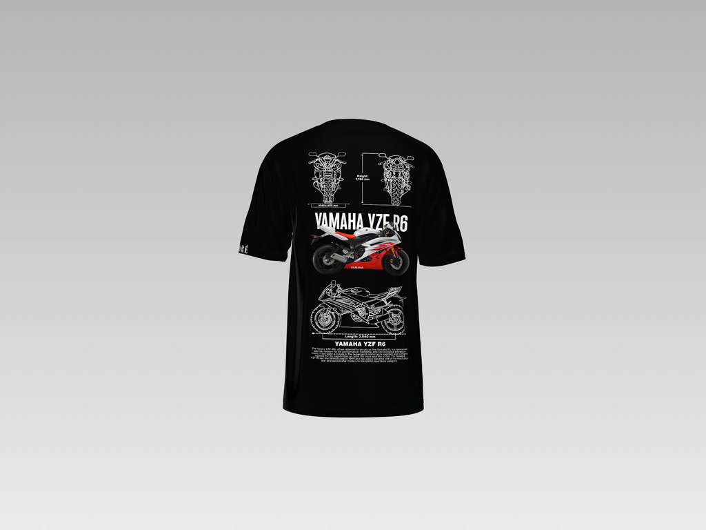 YAMAHA YZF R6 PRINTED T-SHIRT