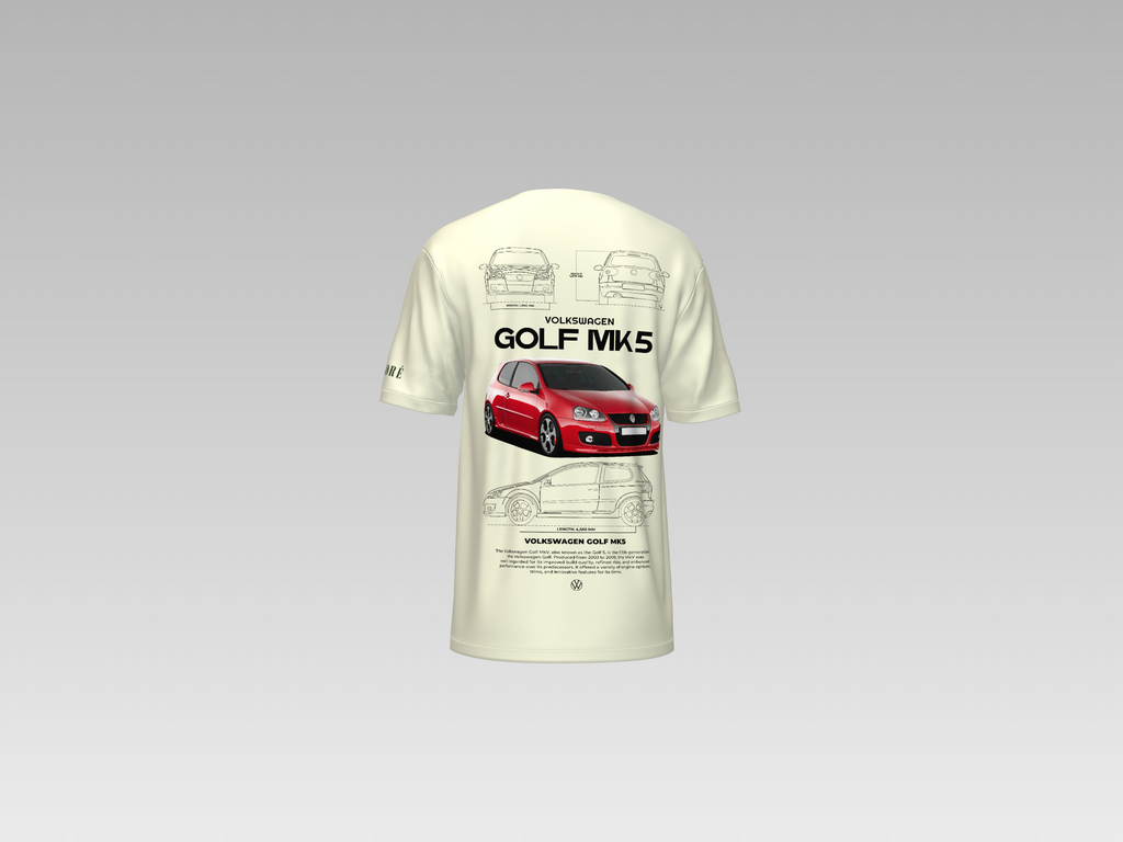VOLKSWAGEN GOLF MK5 PRINTED T-SHIRT