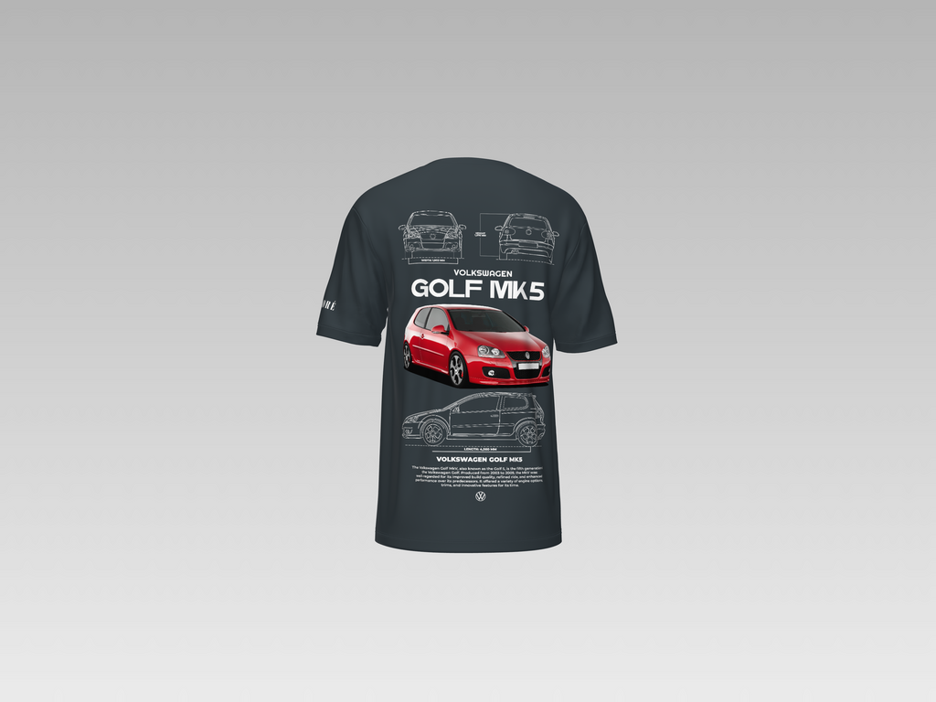 VOLKSWAGEN GOLF MK5 PRINTED T-SHIRT
