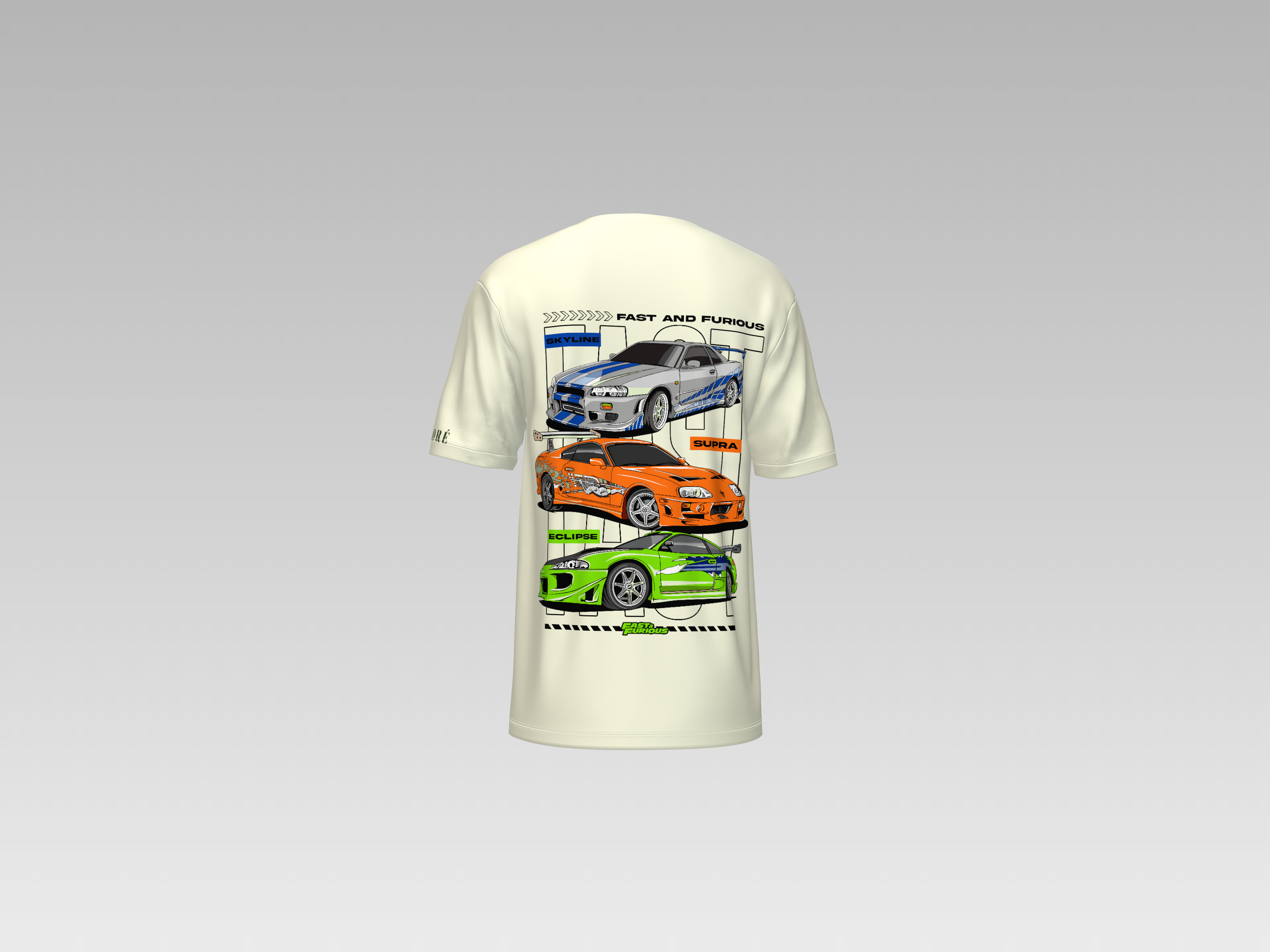 FAST AND FURIOUS SUPRA PRINTED T-SHIRT