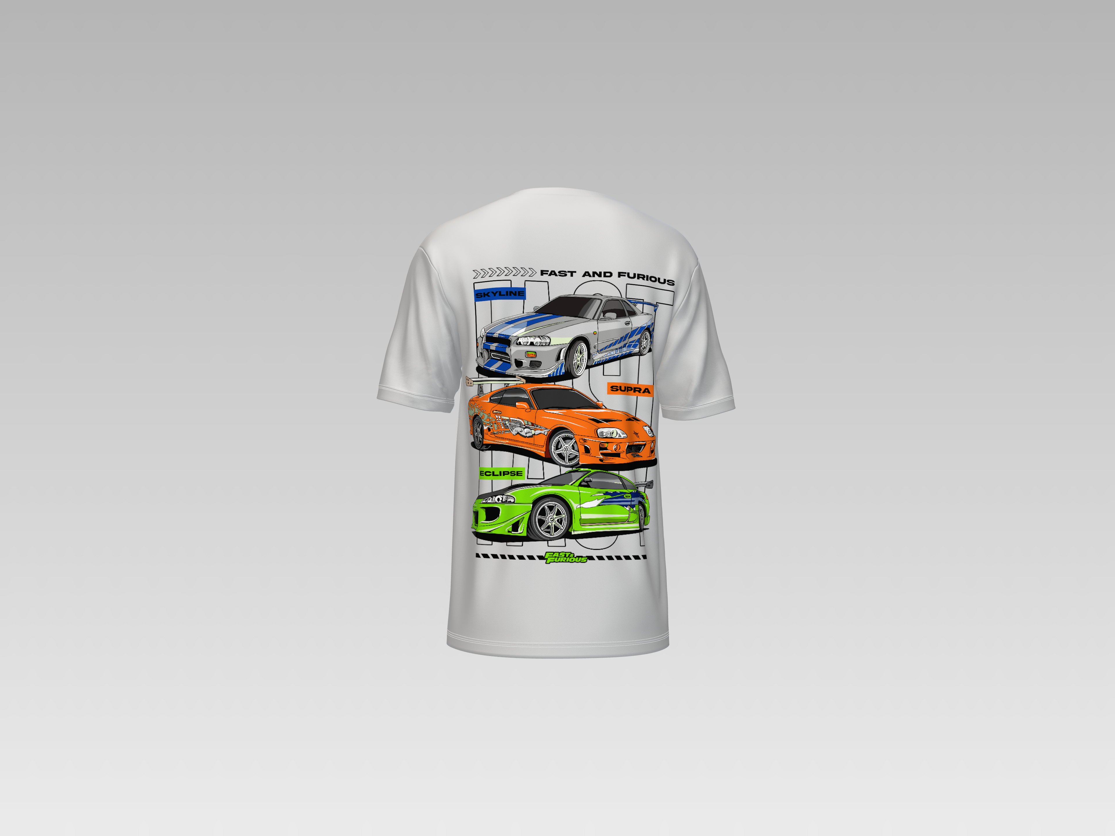 FAST AND FURIOUS SUPRA PRINTED T-SHIRT