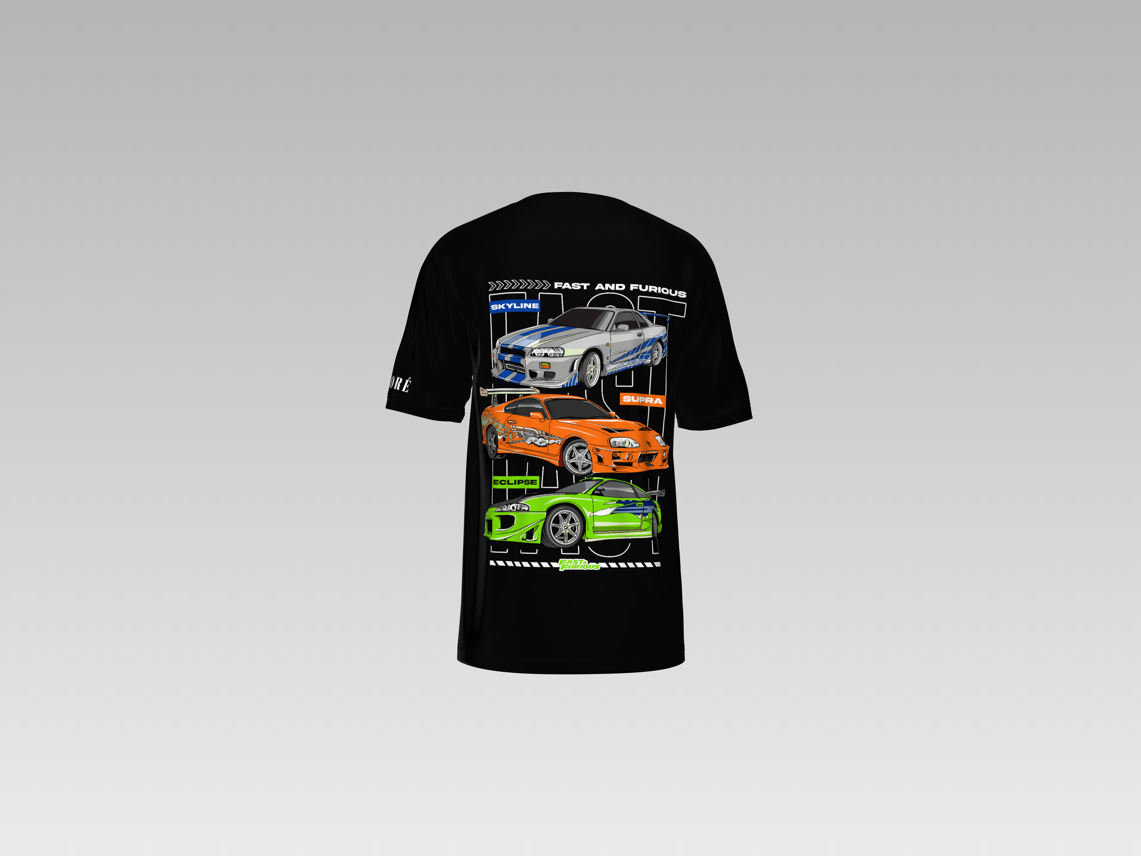 FAST AND FURIOUS SUPRA PRINTED T-SHIRT