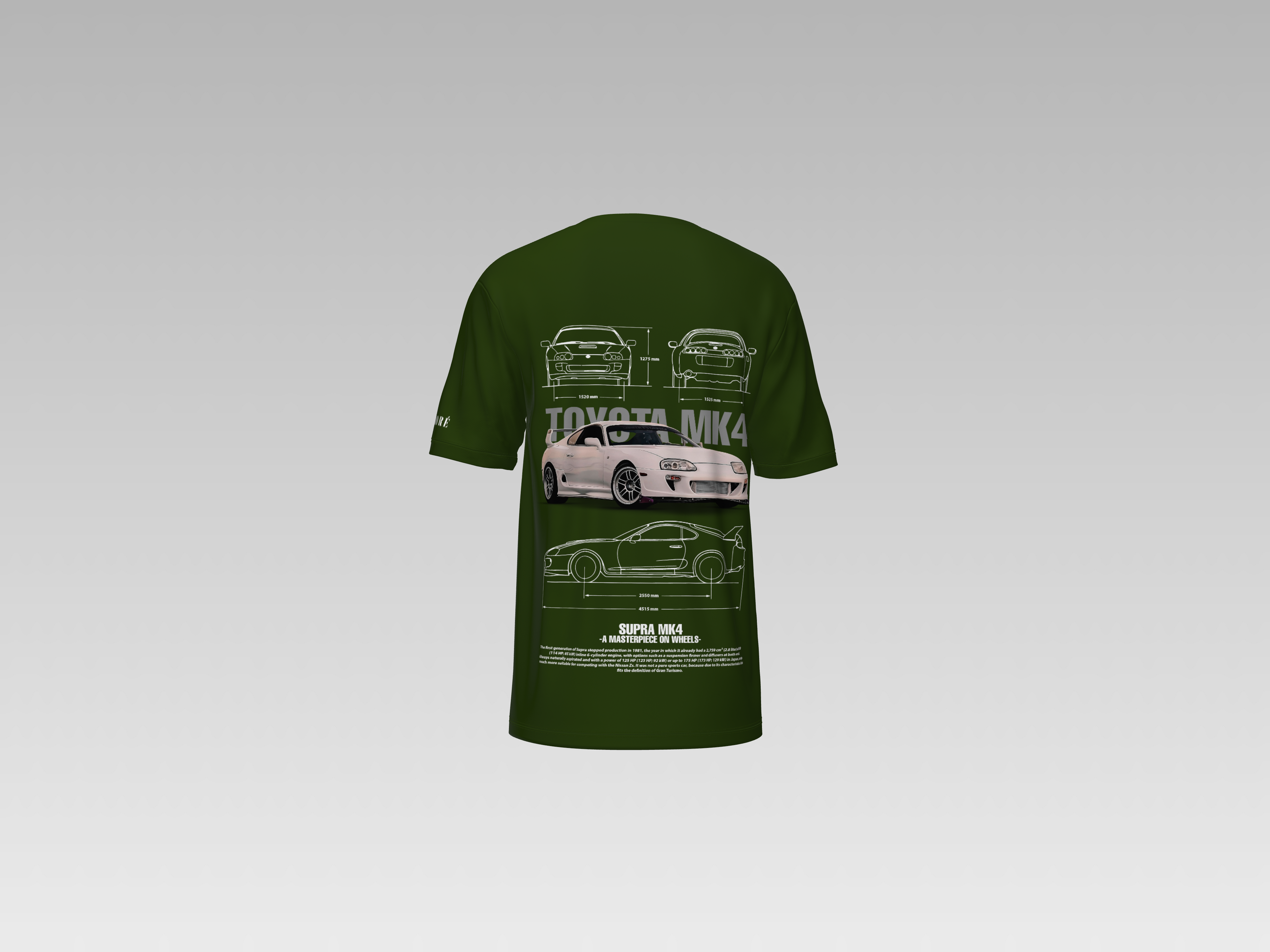 TOYOTA MK4 SUPRA PRINTED T-SHIRT