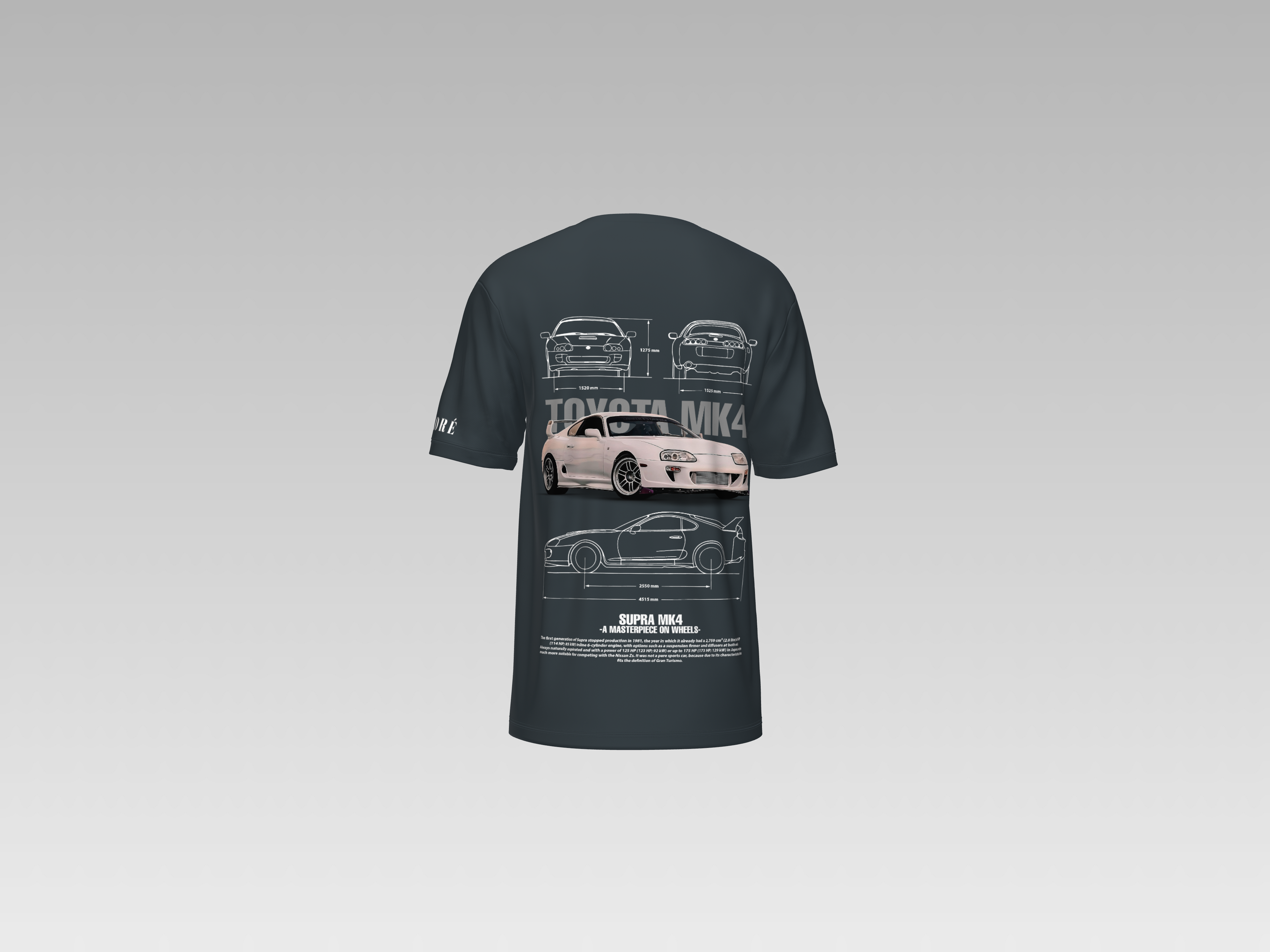 TOYOTA MK4 SUPRA PRINTED T-SHIRT