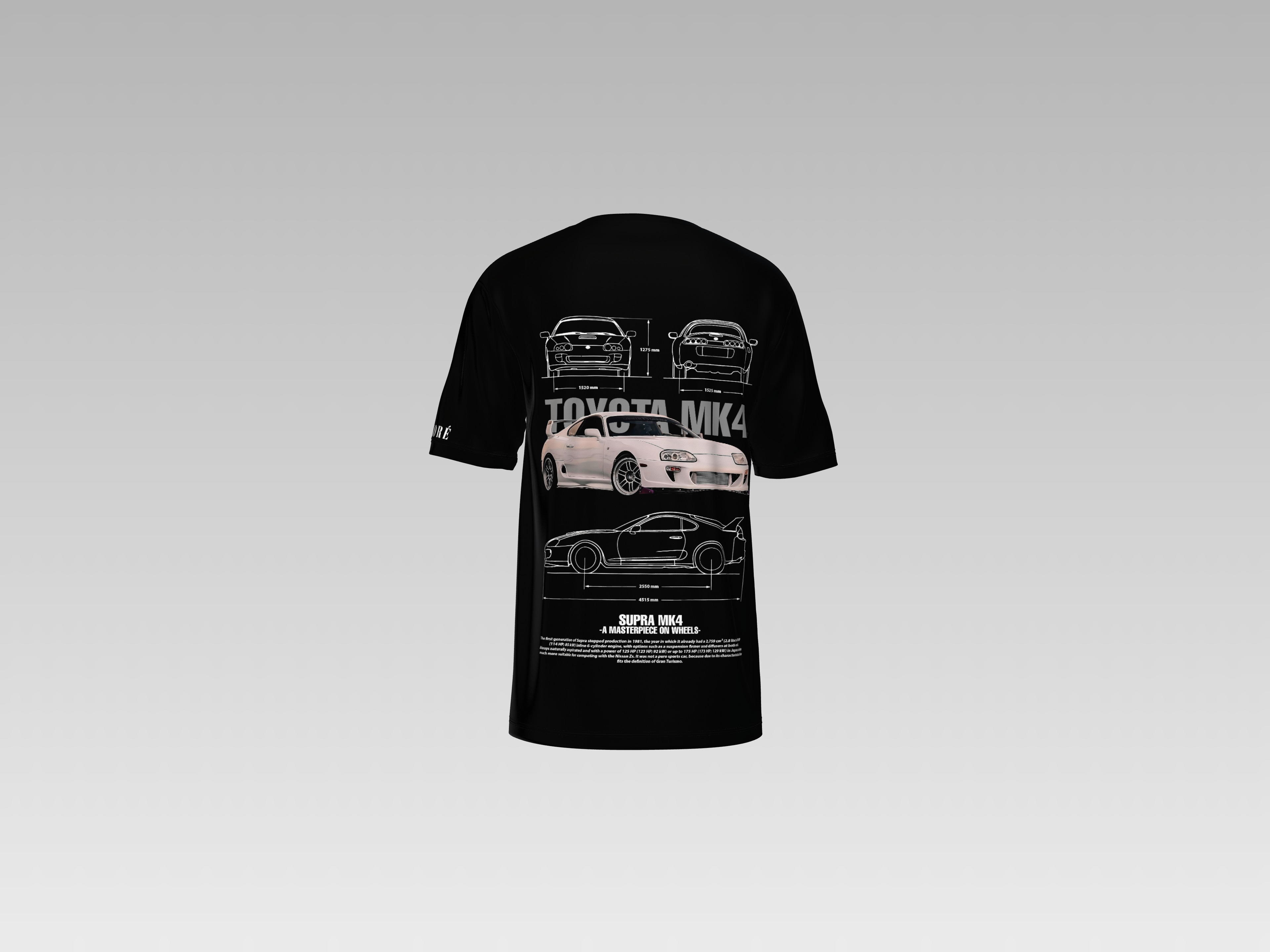 TOYOTA MK4 SUPRA PRINTED T-SHIRT
