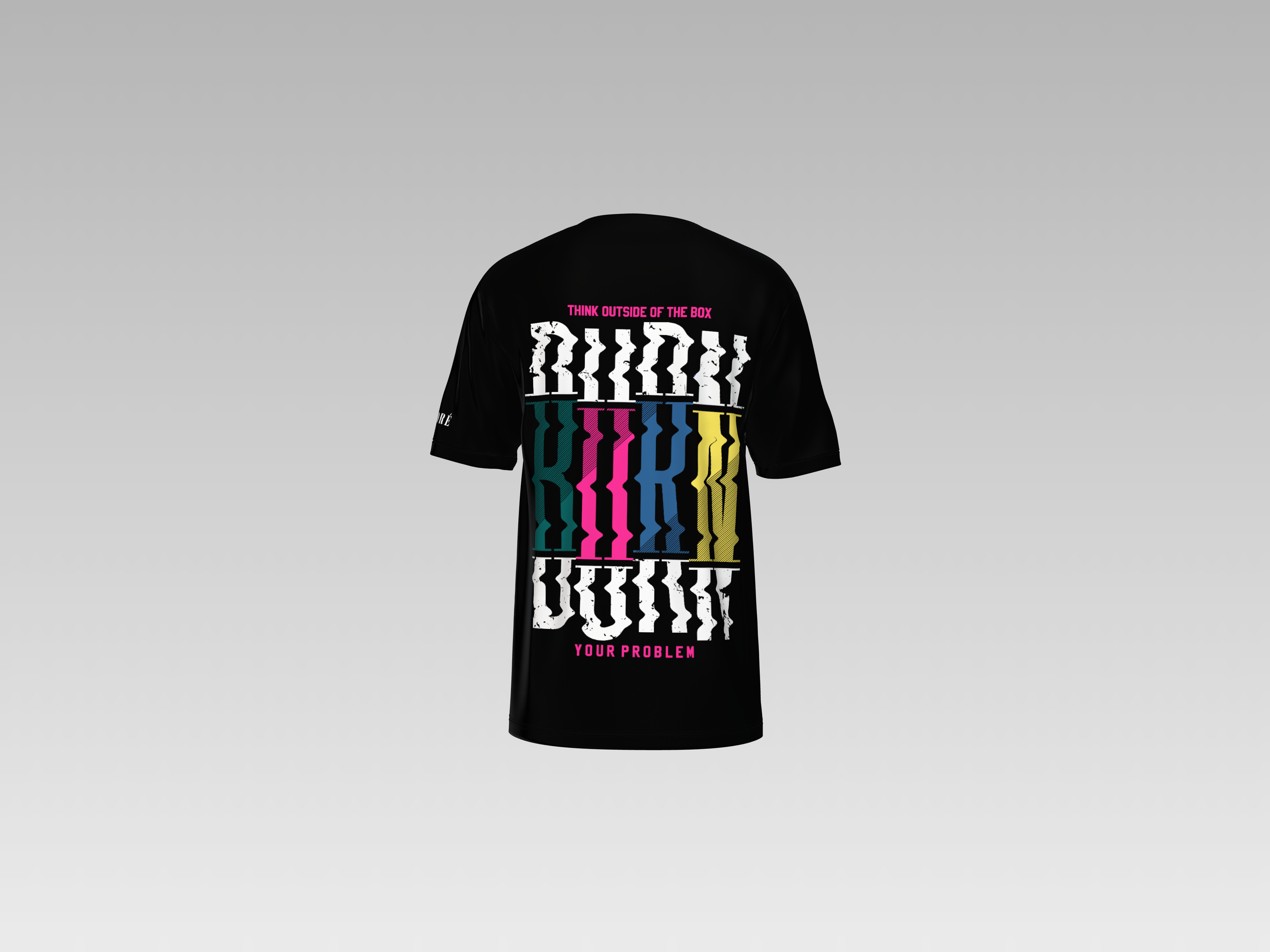 THINK OUTSIDE OF THE BOX PRINTED T-SHIRT