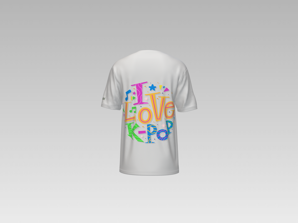 I LOVE K-POP PRINTED T-SHIRT