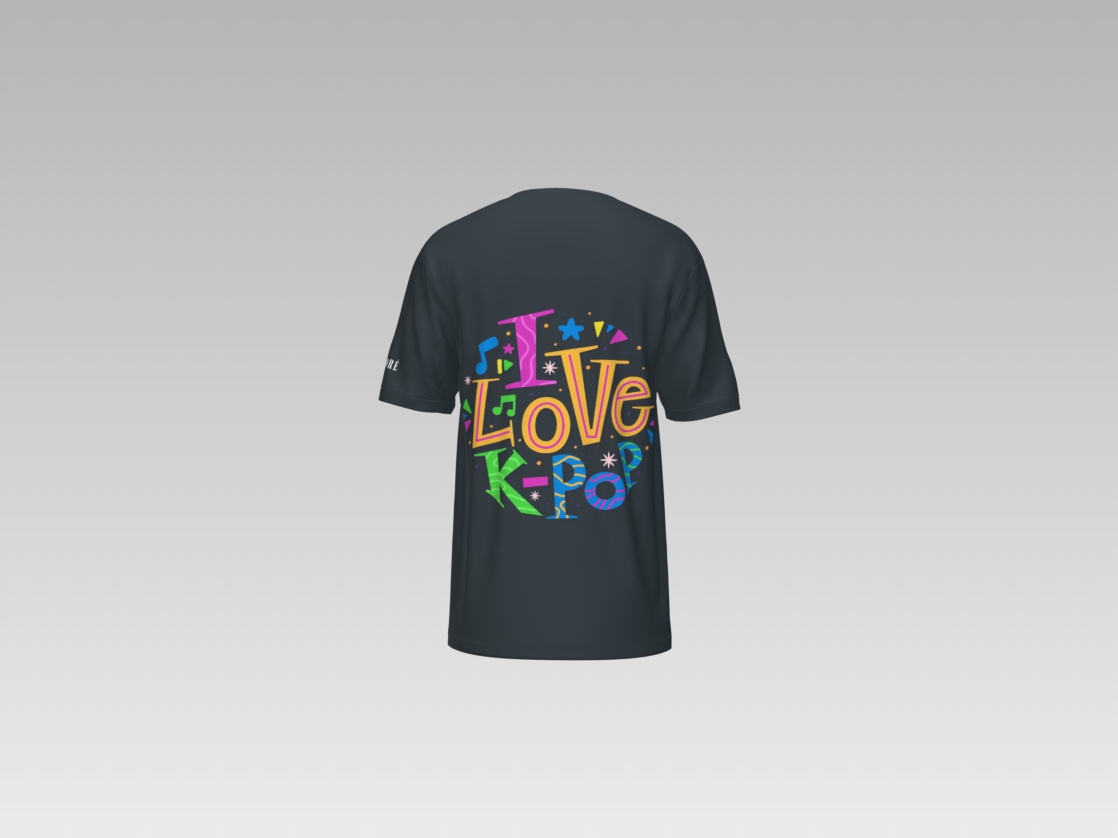 I LOVE K-POP PRINTED T-SHIRT