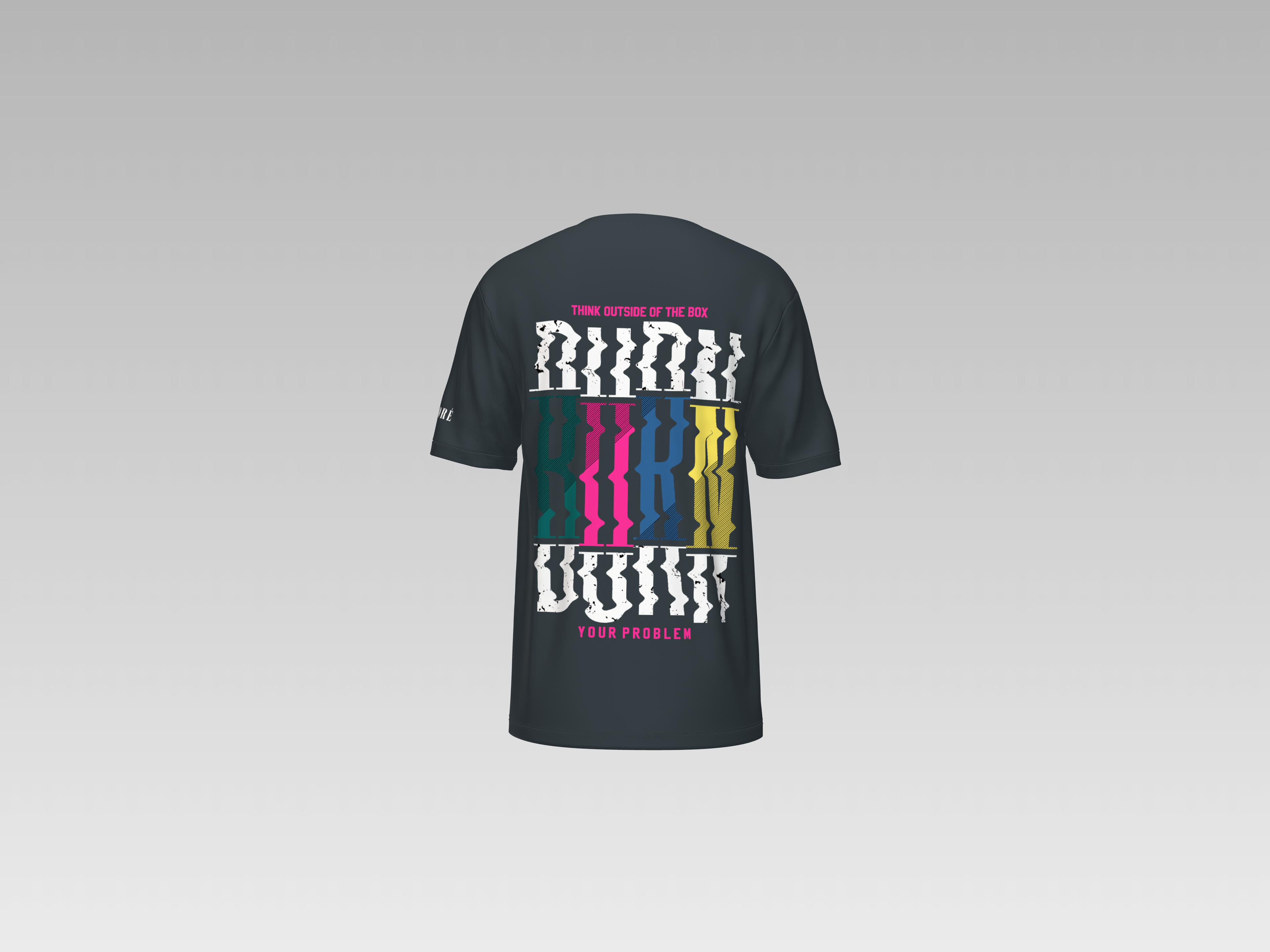 THINK OUTSIDE OF THE BOX PRINTED T-SHIRT