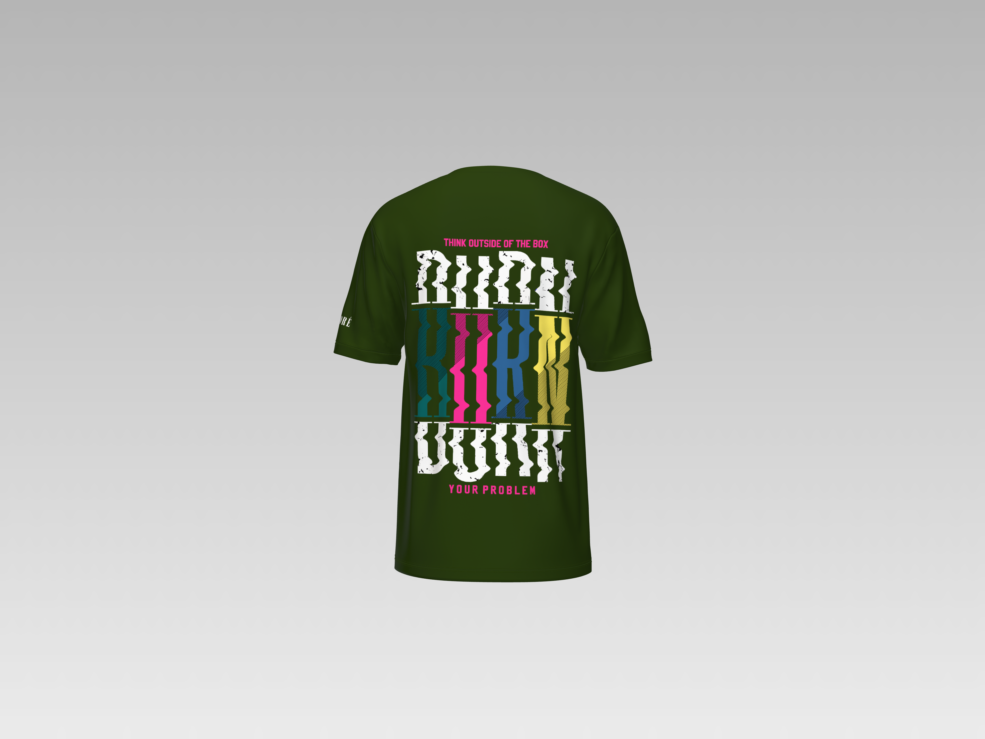 THINK OUTSIDE OF THE BOX PRINTED T-SHIRT