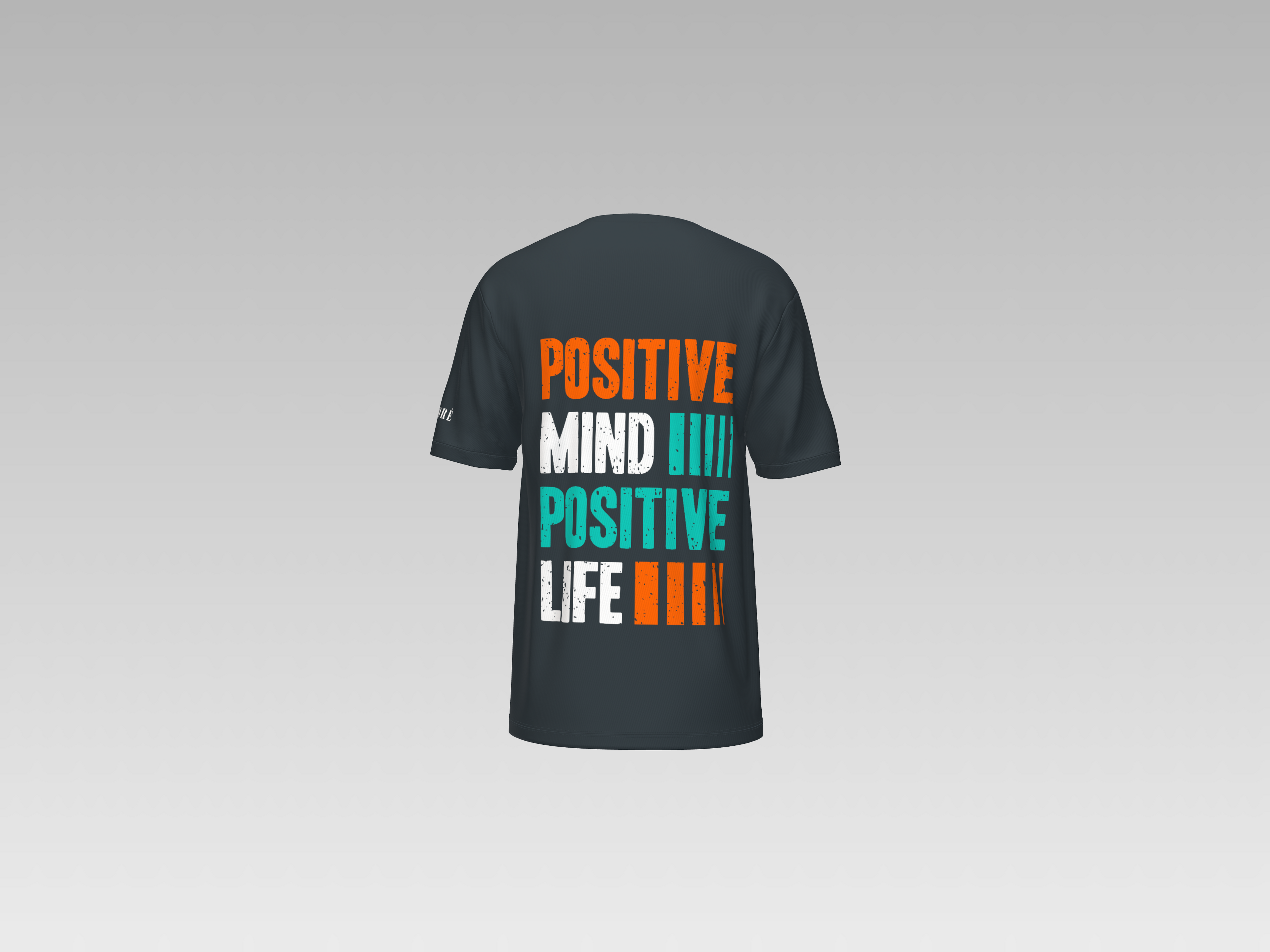 POSITIVE MIND POSITIVE LIFE PRINTED T-SHIRT