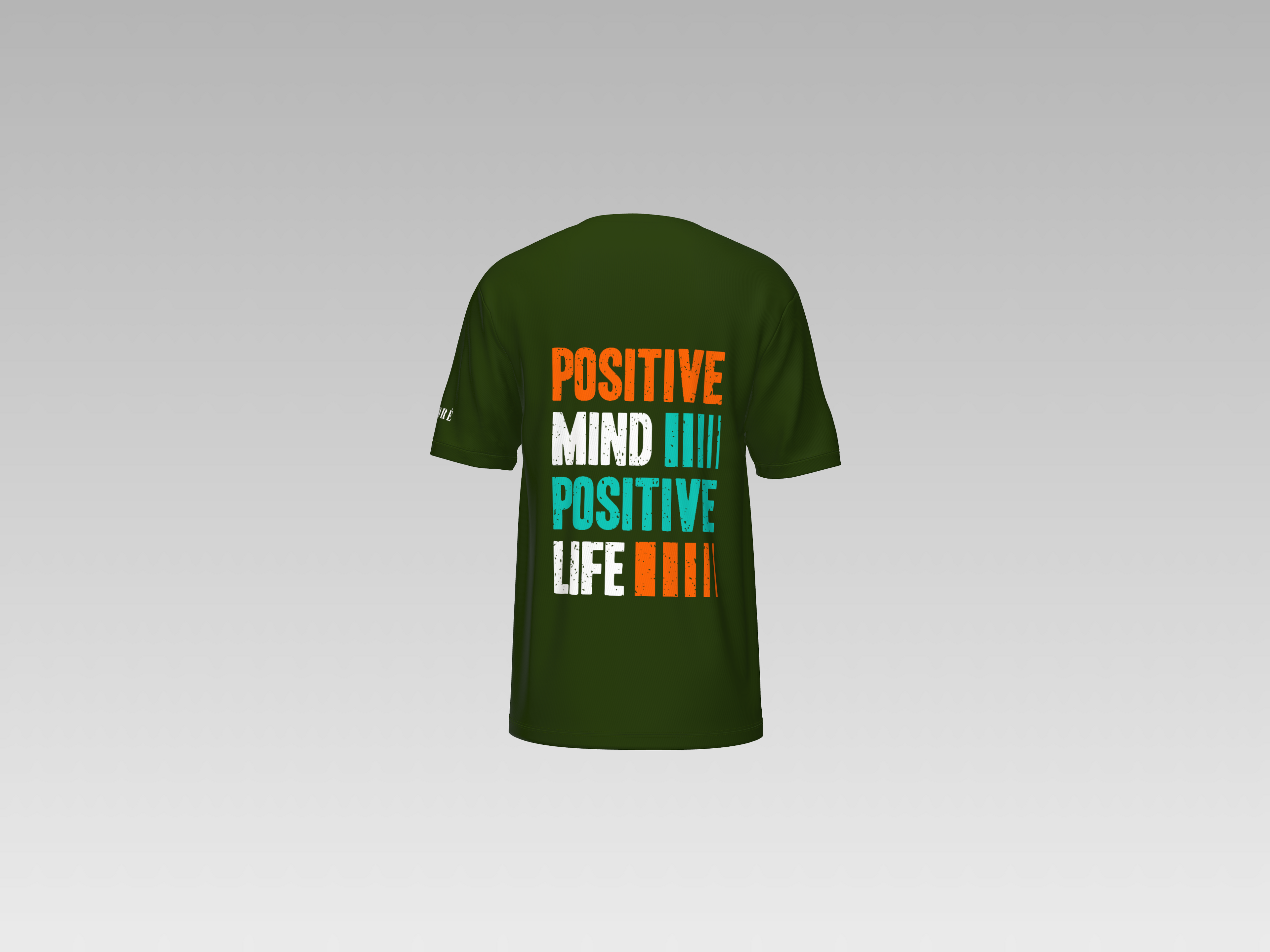 POSITIVE MIND POSITIVE LIFE PRINTED T-SHIRT