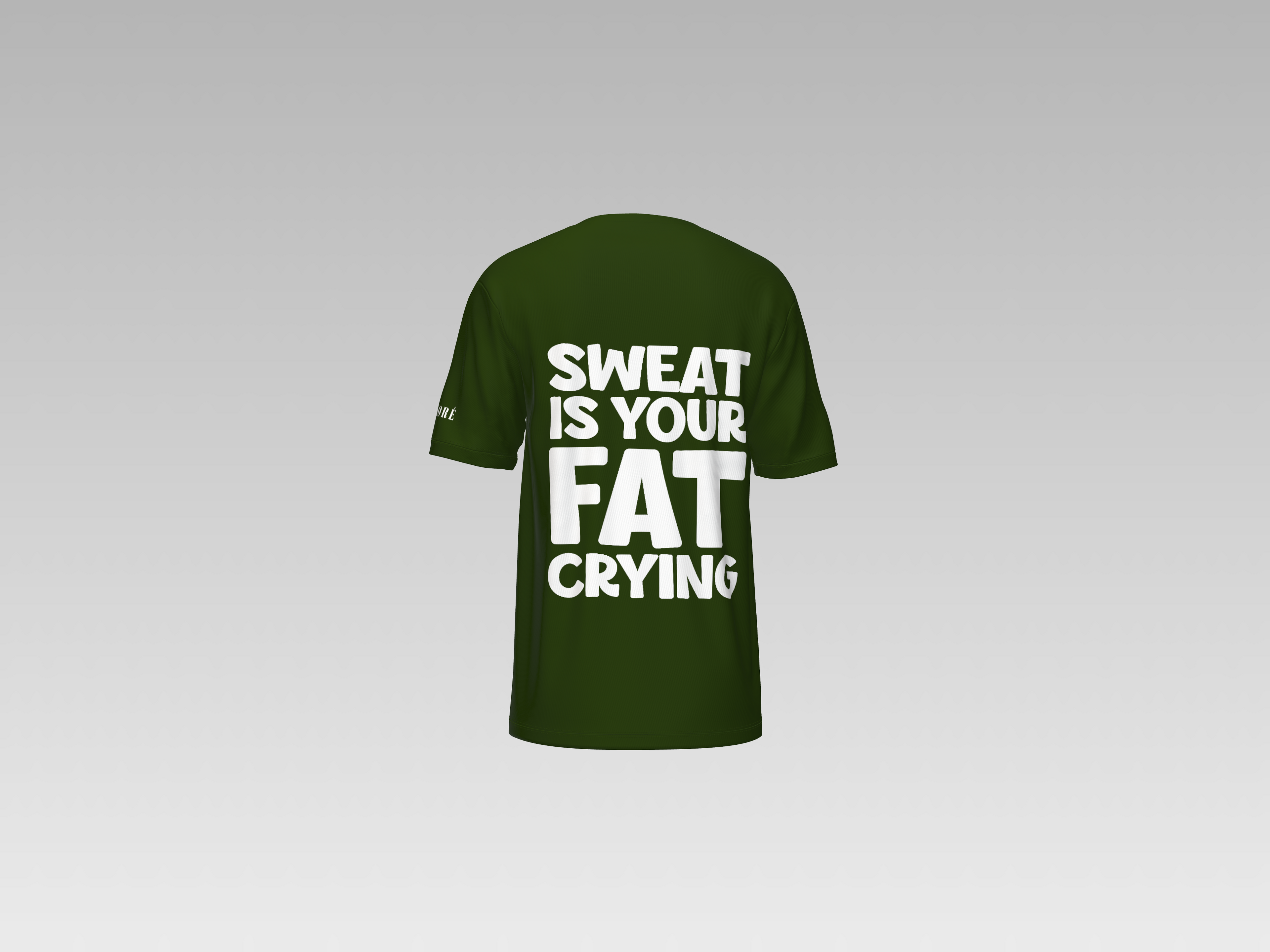 SWEAT IS YOUR FAT CRYING PRINTED T-SHIRT