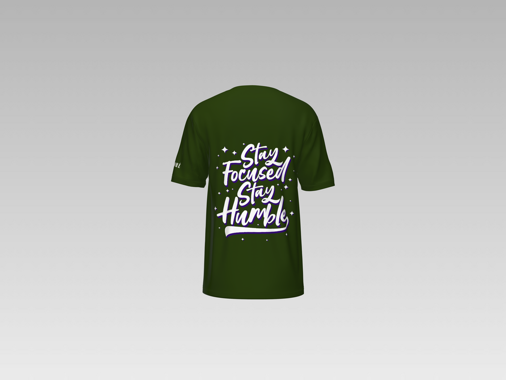 STAY FOCUSED STAY HUMBLED PRINTED T-SHIRT