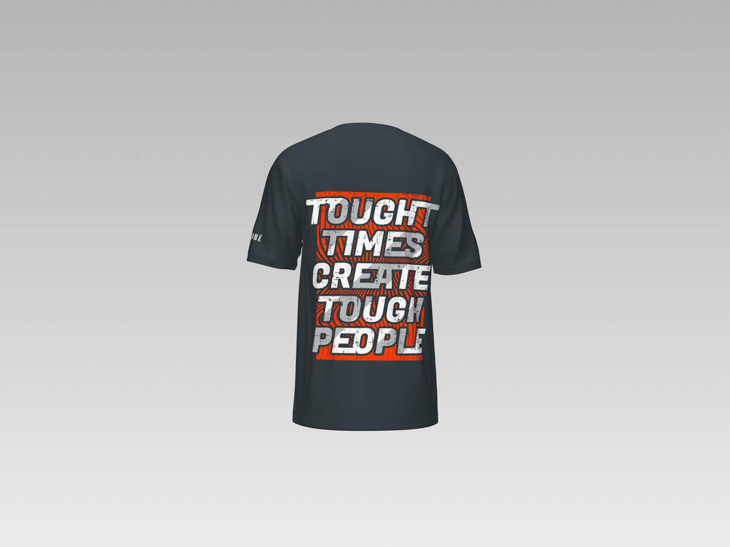 TOUCH TIME CREATE TOUGH PEOPLE PRINTED T-SHIRT