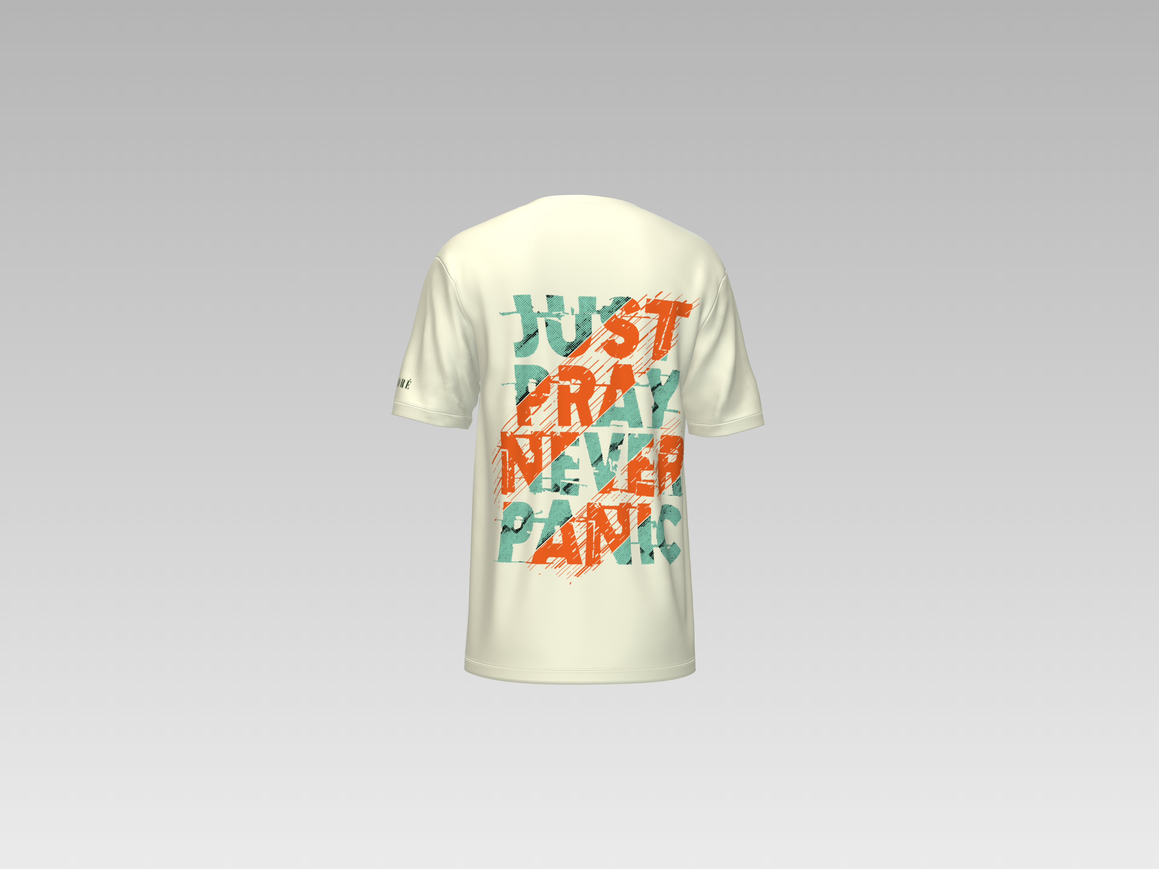 JUST PRAY NEVER PANIC PRINTED T-SHIRT