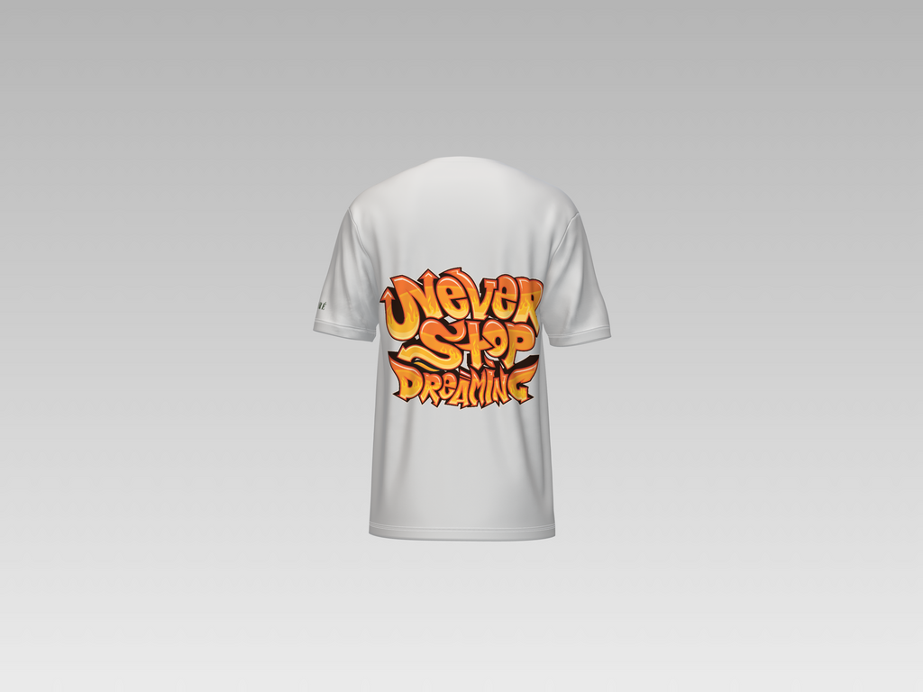 NEVER STOP DREAMING PRINTED T-SHIRT