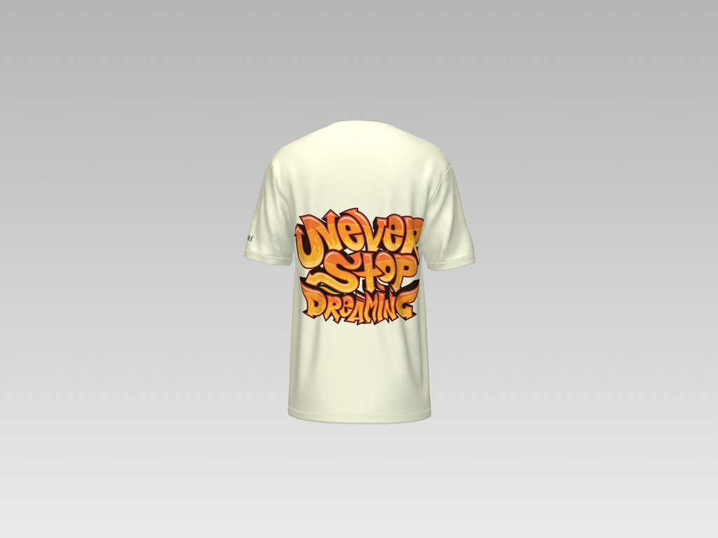 NEVER STOP DREAMING PRINTED T-SHIRT