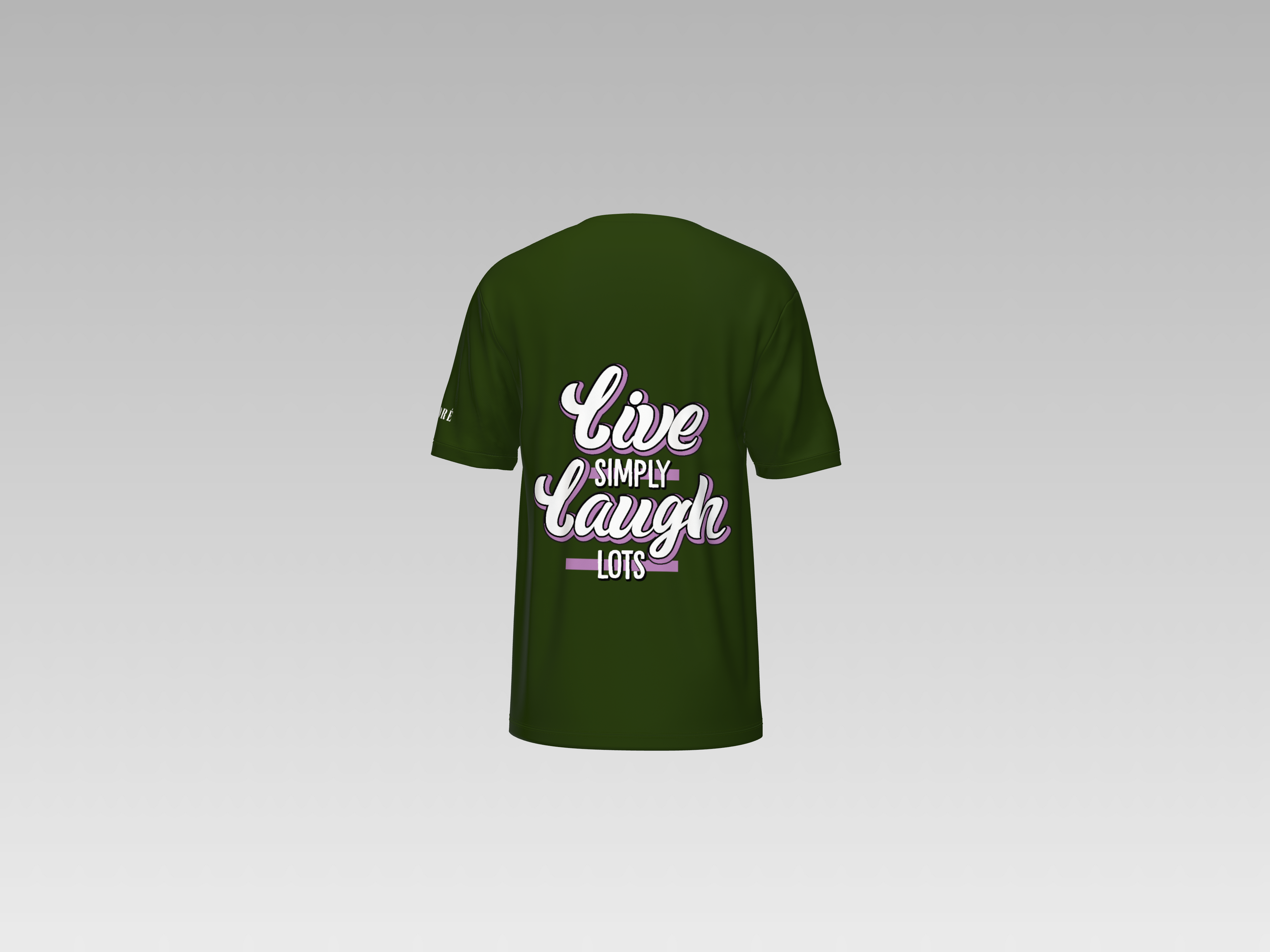 LIVE SIMPLY LAUGH ALOTS PRINTED T-SHIRT