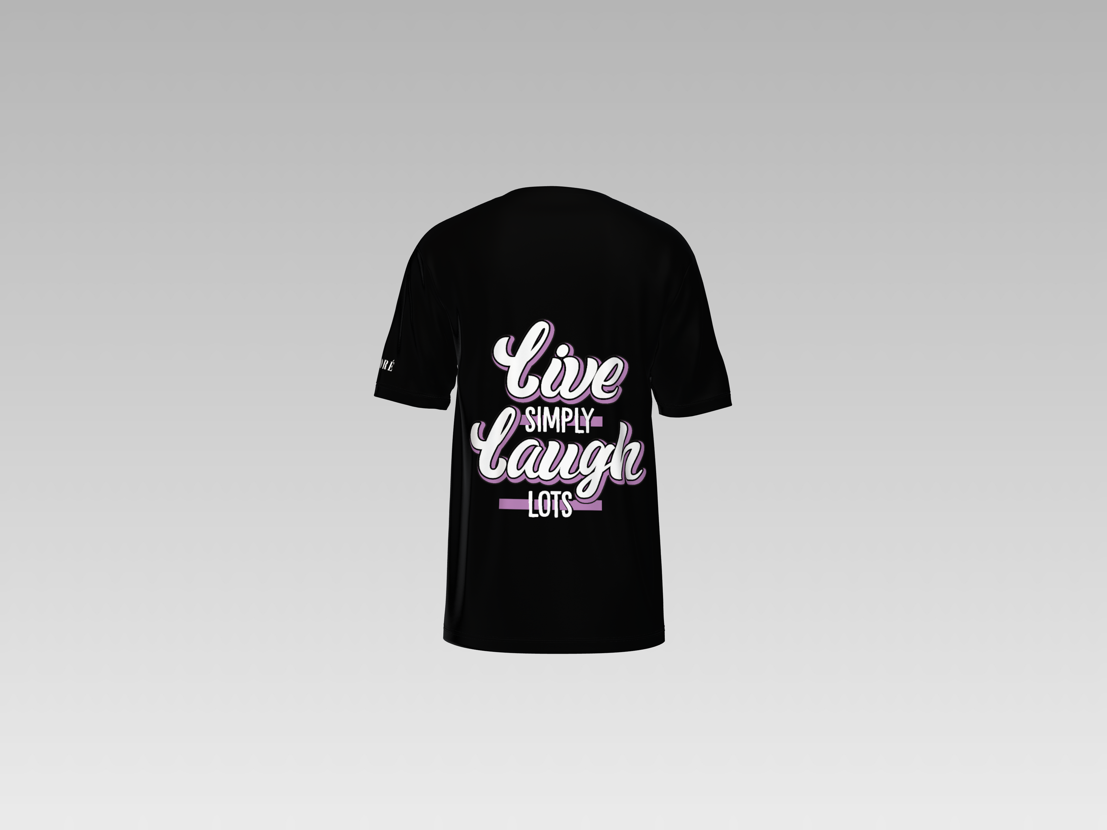 LIVE SIMPLY LAUGH ALOTS PRINTED T-SHIRT