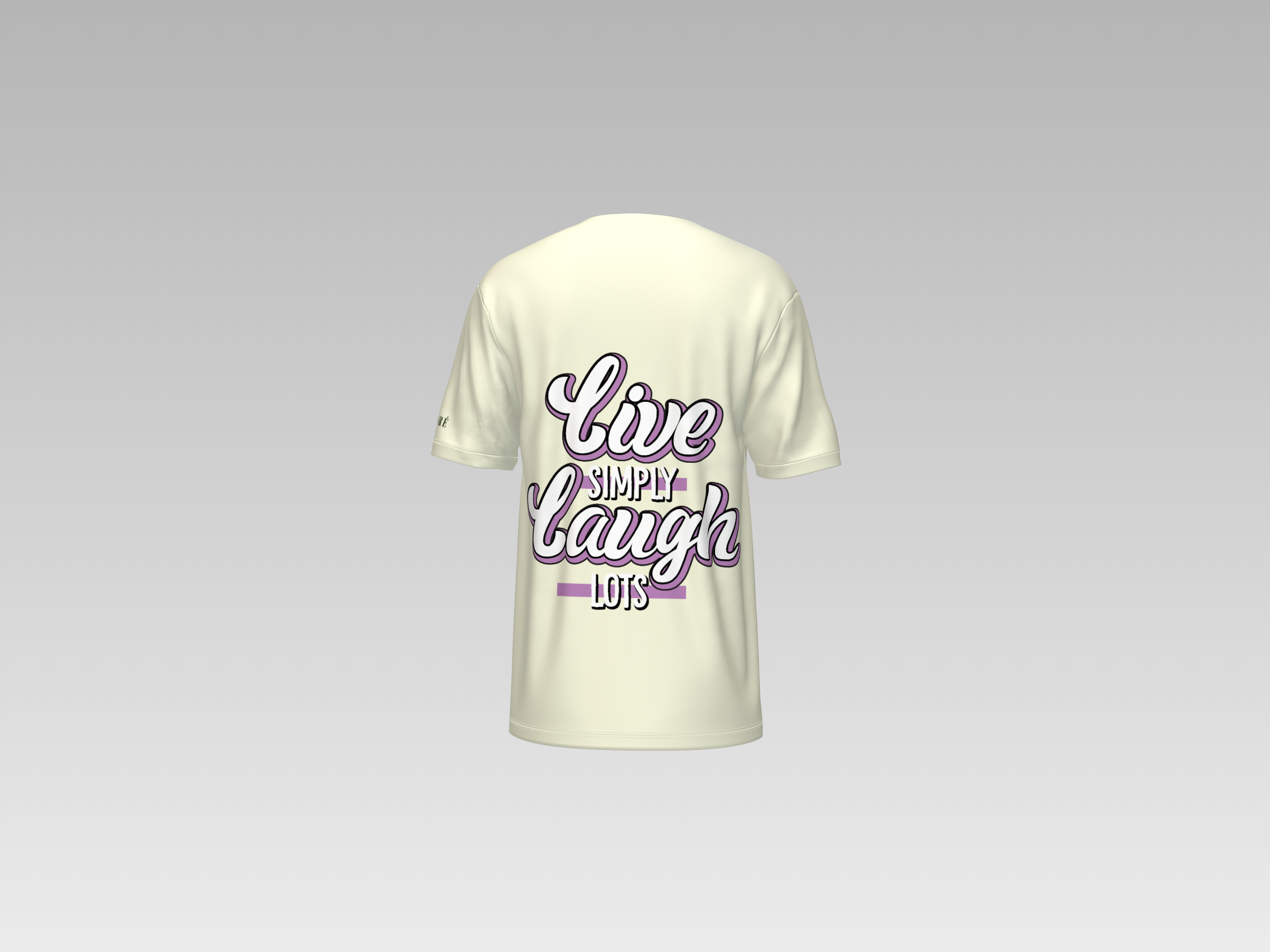 LIVE SIMPLY LAUGH ALOTS PRINTED T-SHIRT