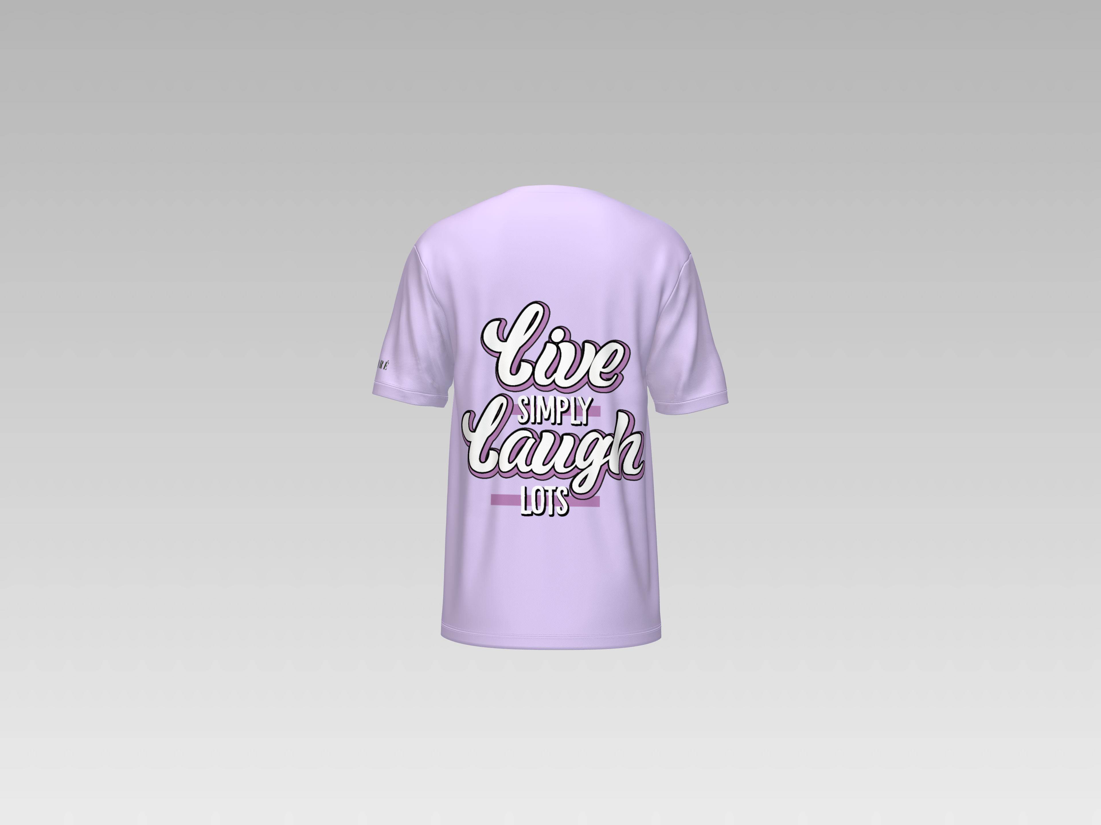 LIVE SIMPLY LAUGH ALOTS PRINTED T-SHIRT