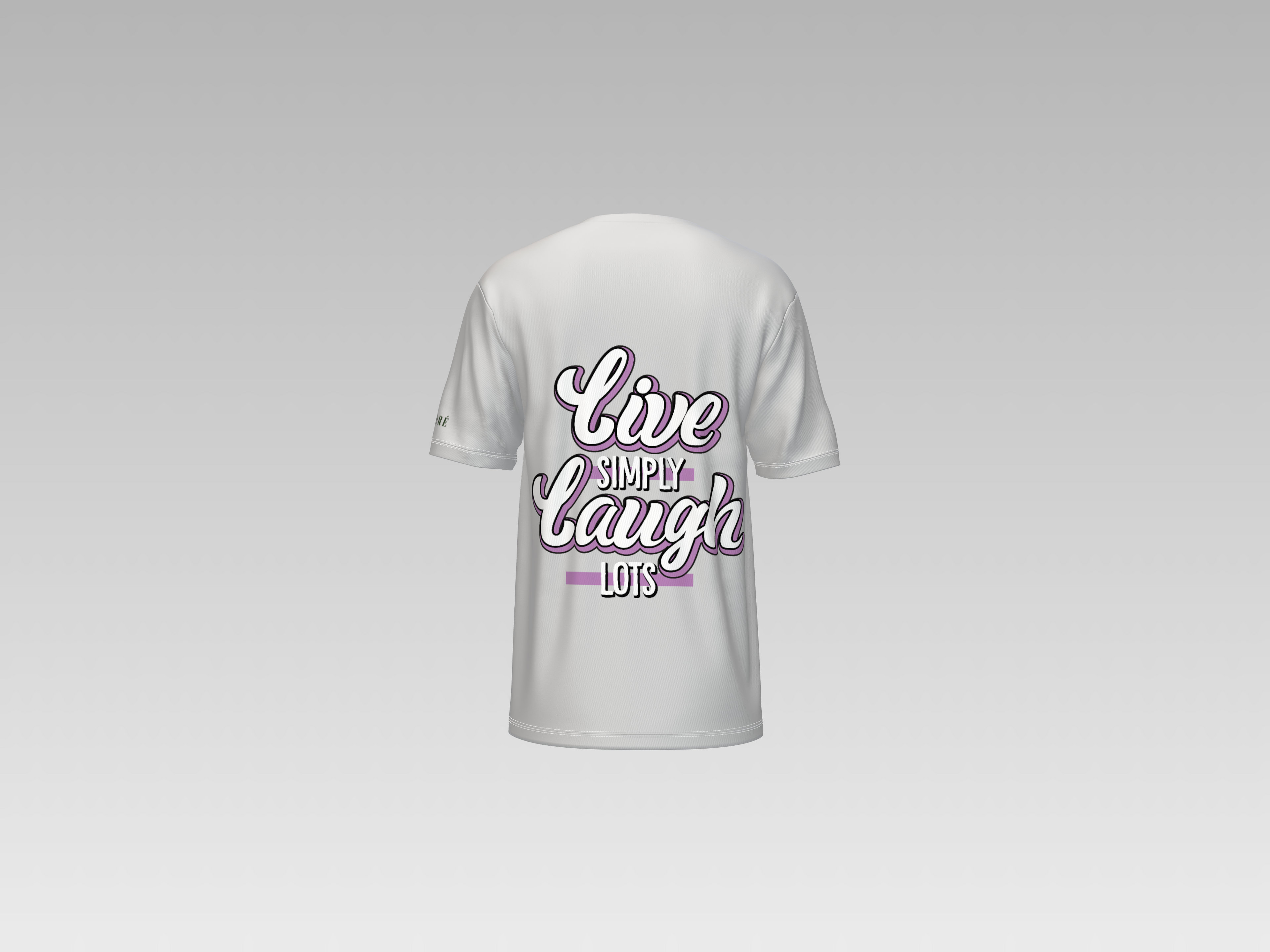 LIVE SIMPLY LAUGH ALOTS PRINTED T-SHIRT