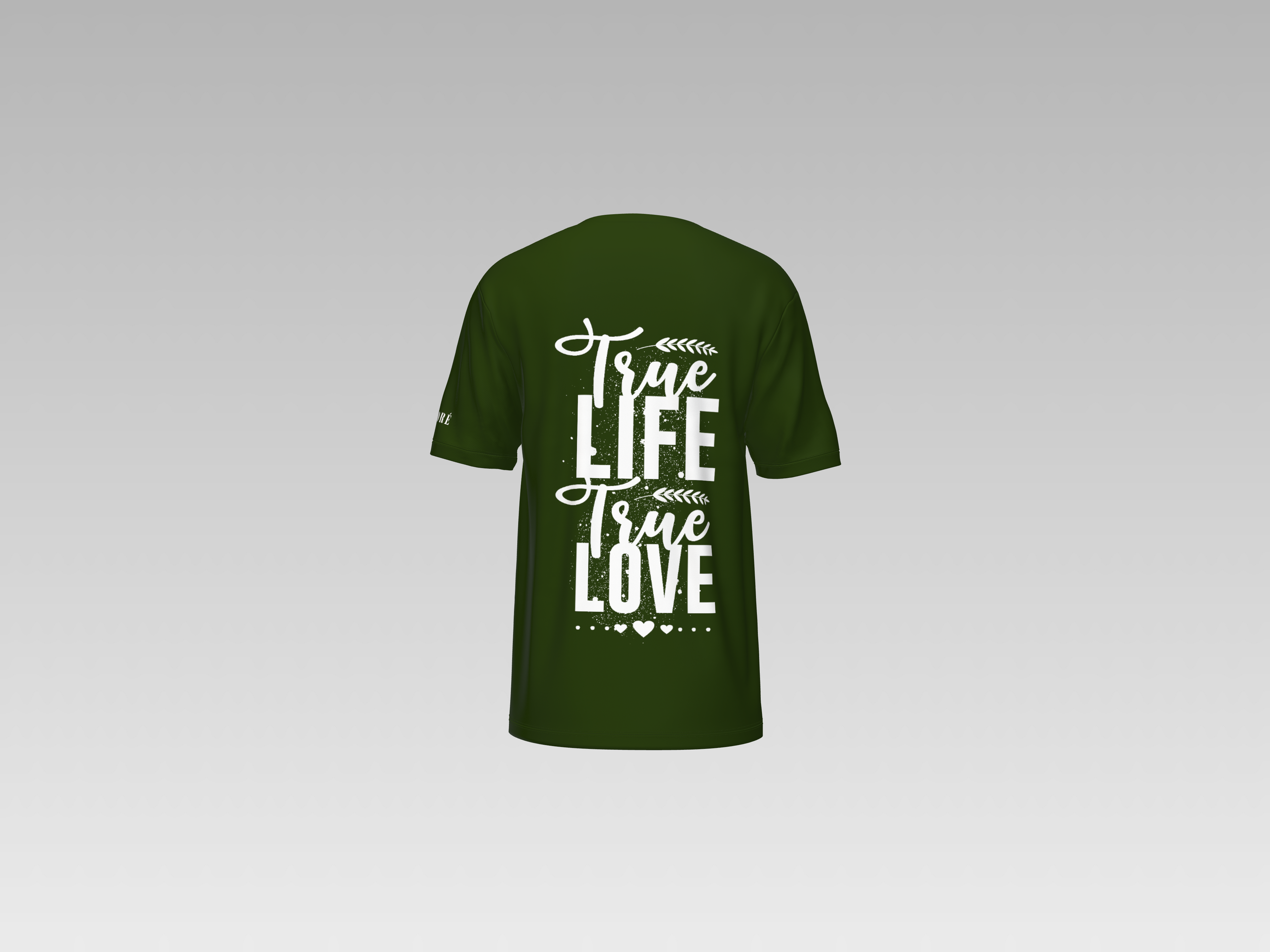 TRUE LIFE TRUE LOVE PRINTED T-SHIRT
