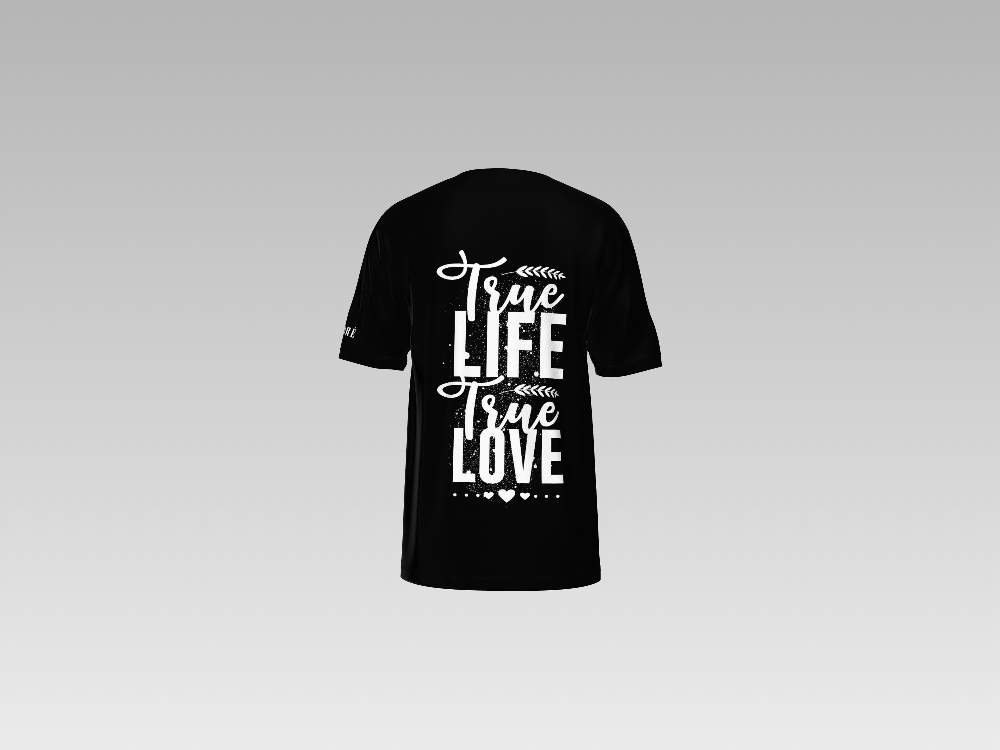 TRUE LIFE TRUE LOVE PRINTED T-SHIRT
