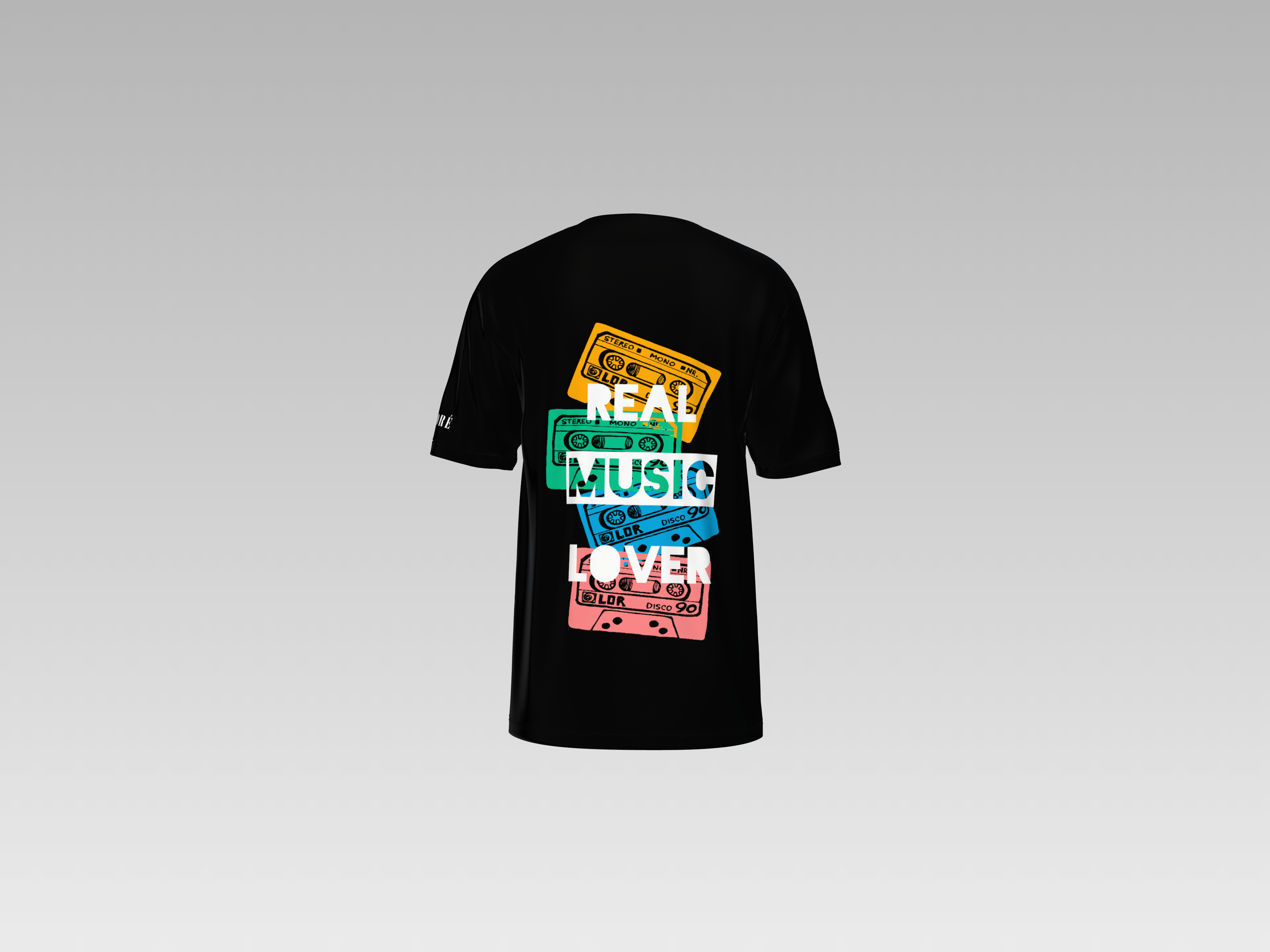 REAL MUSIC LOVER PRINTED T-SHIRT