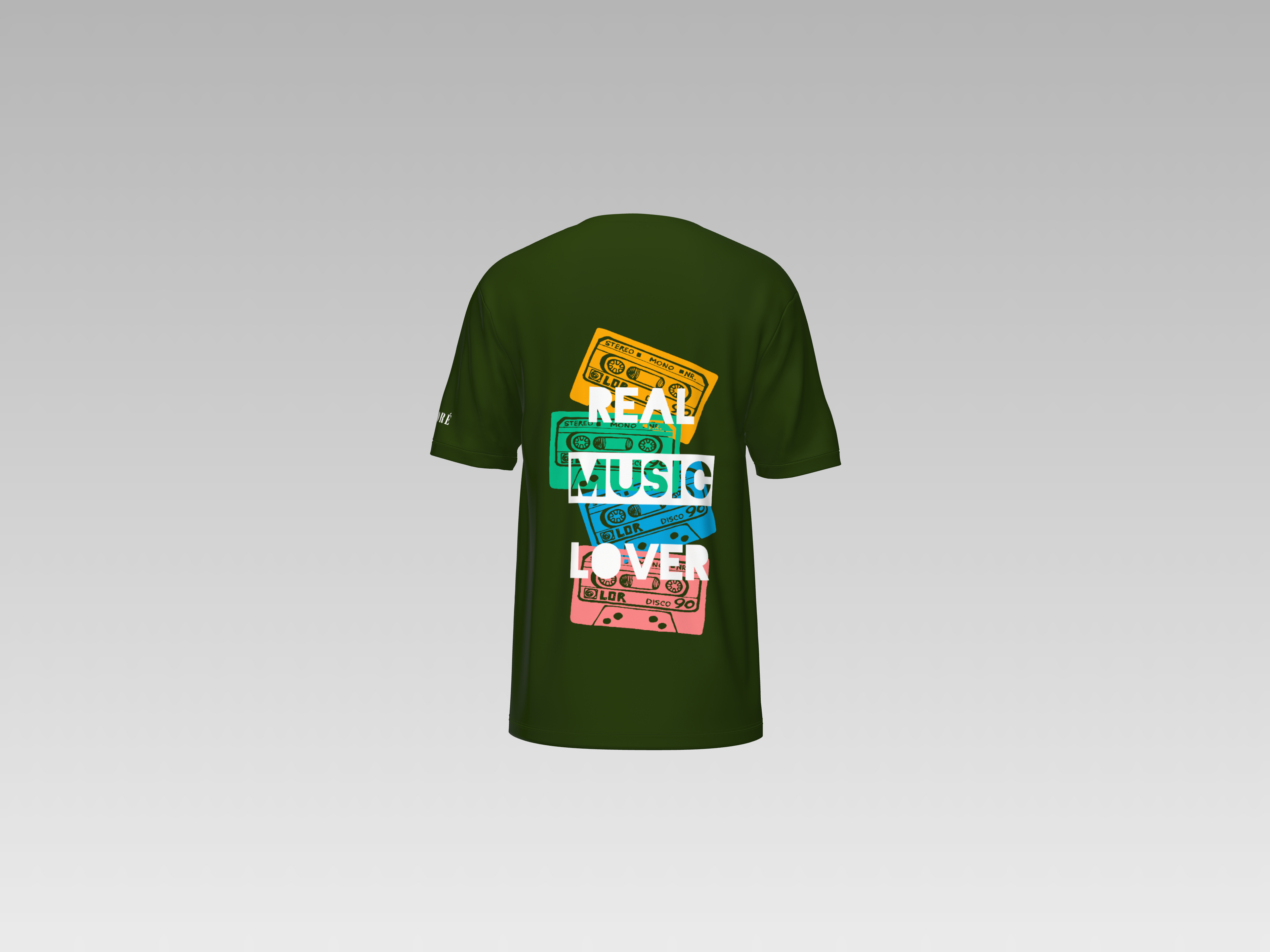 REAL MUSIC LOVER PRINTED T-SHIRT