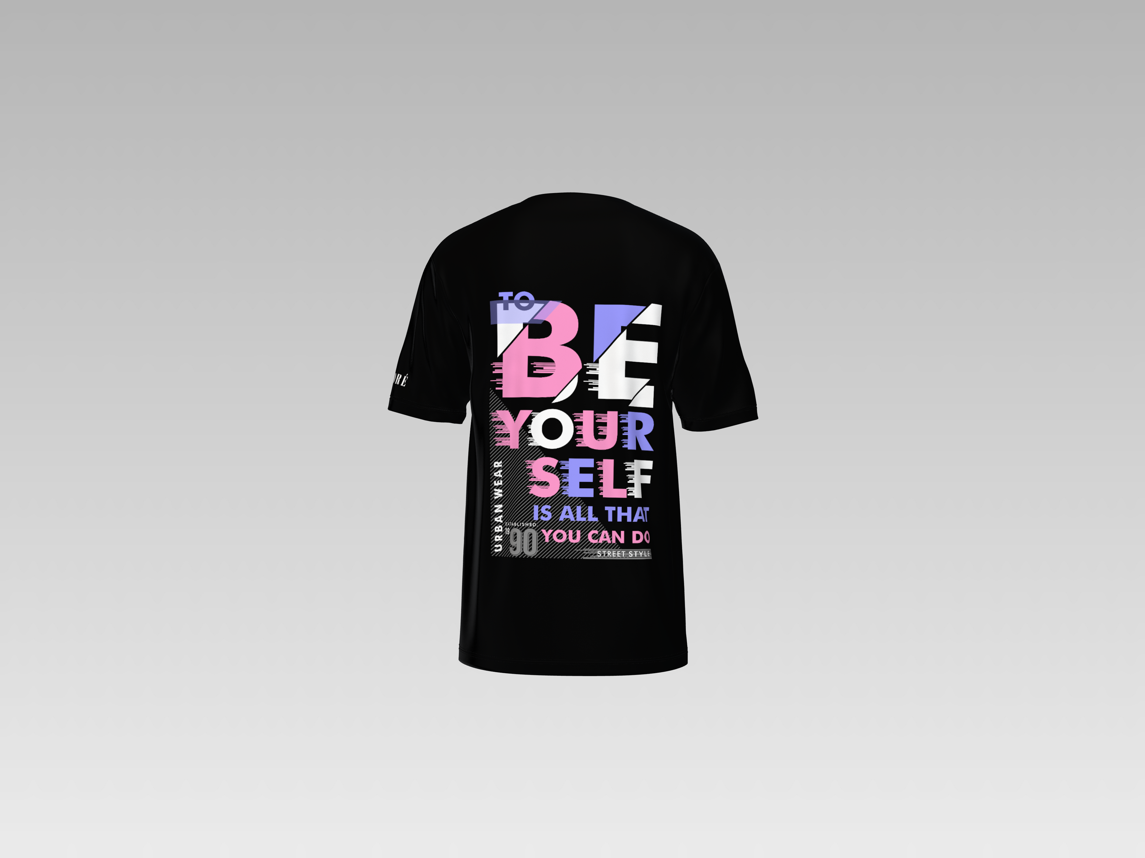 BE YOURSELF PRINTED T-SHIRT