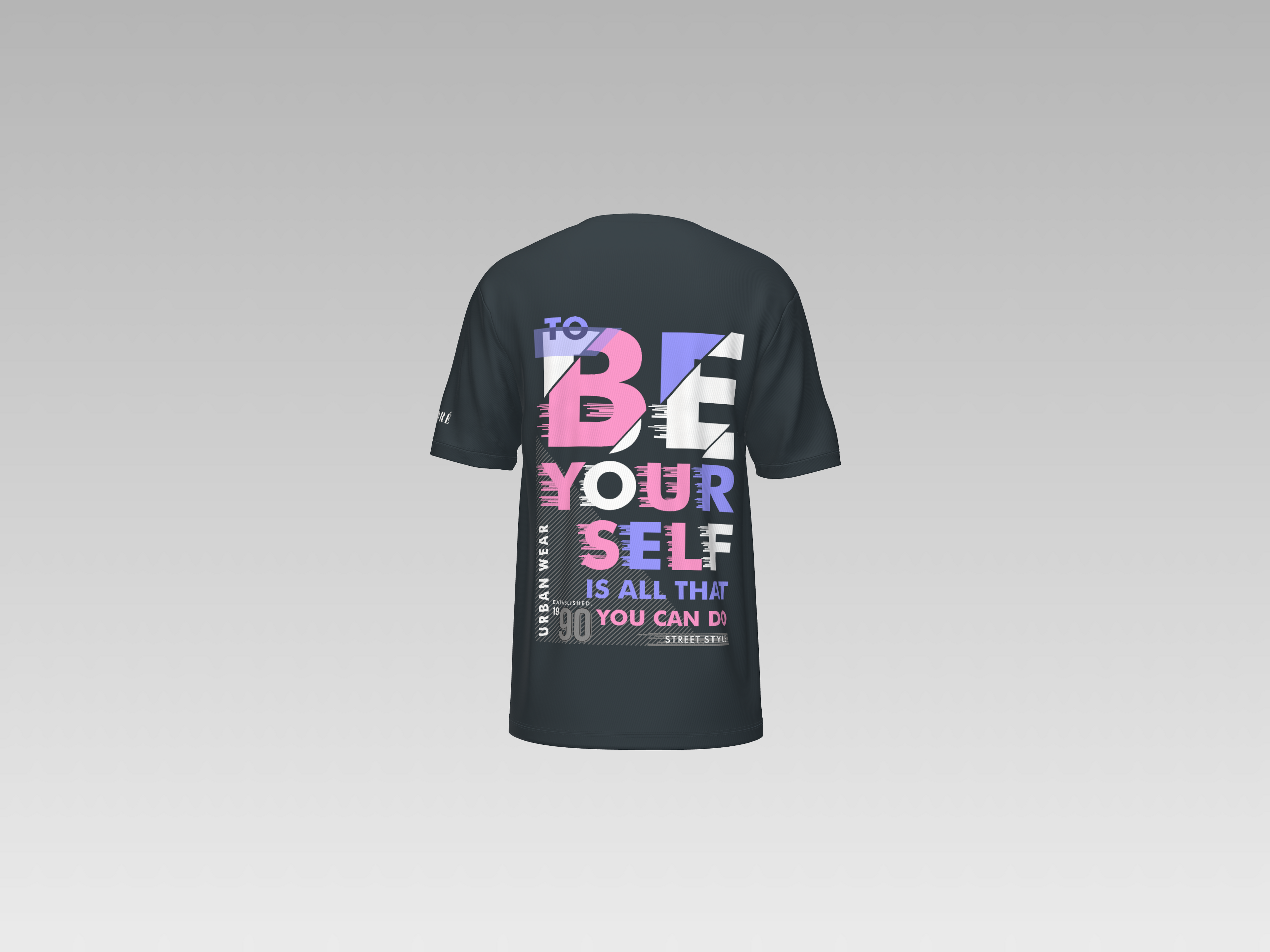 BE YOURSELF PRINTED T-SHIRT