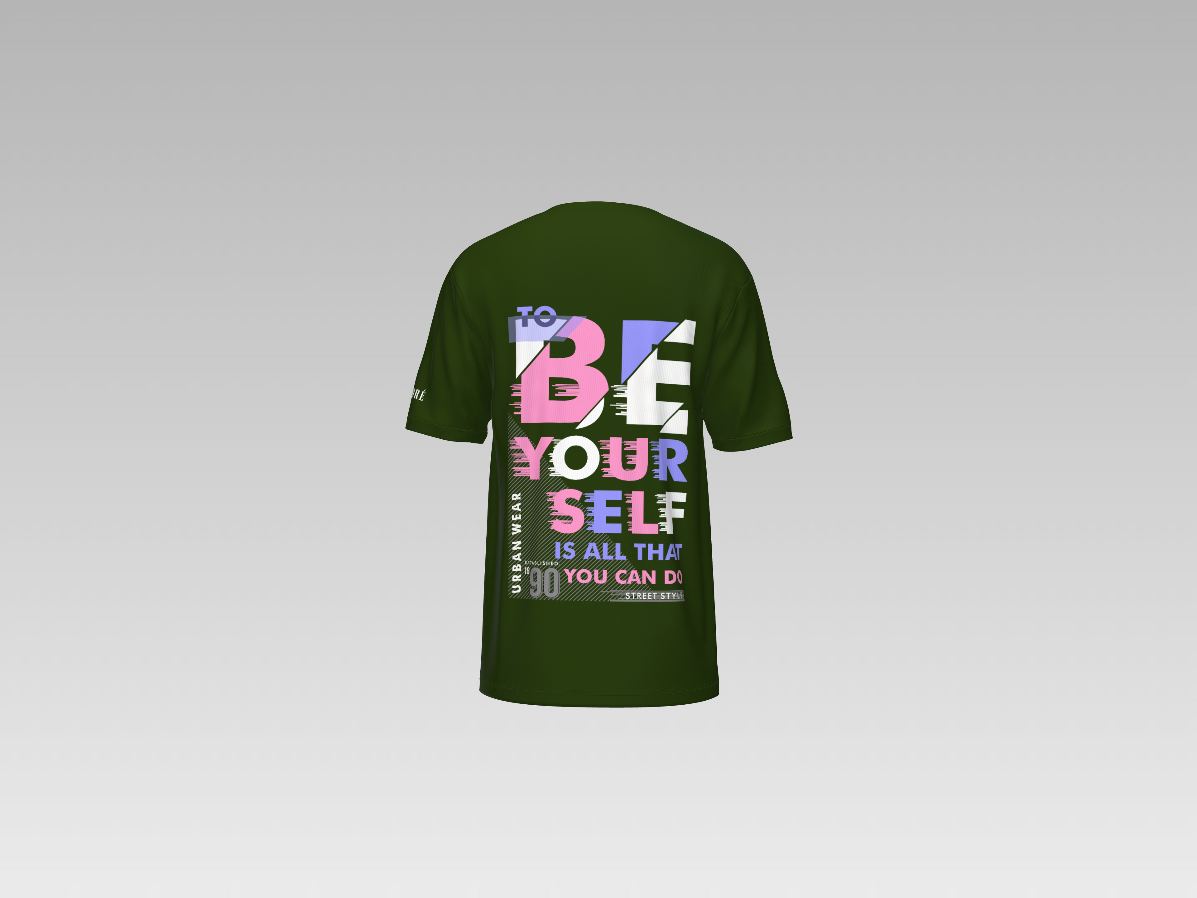 BE YOURSELF PRINTED T-SHIRT