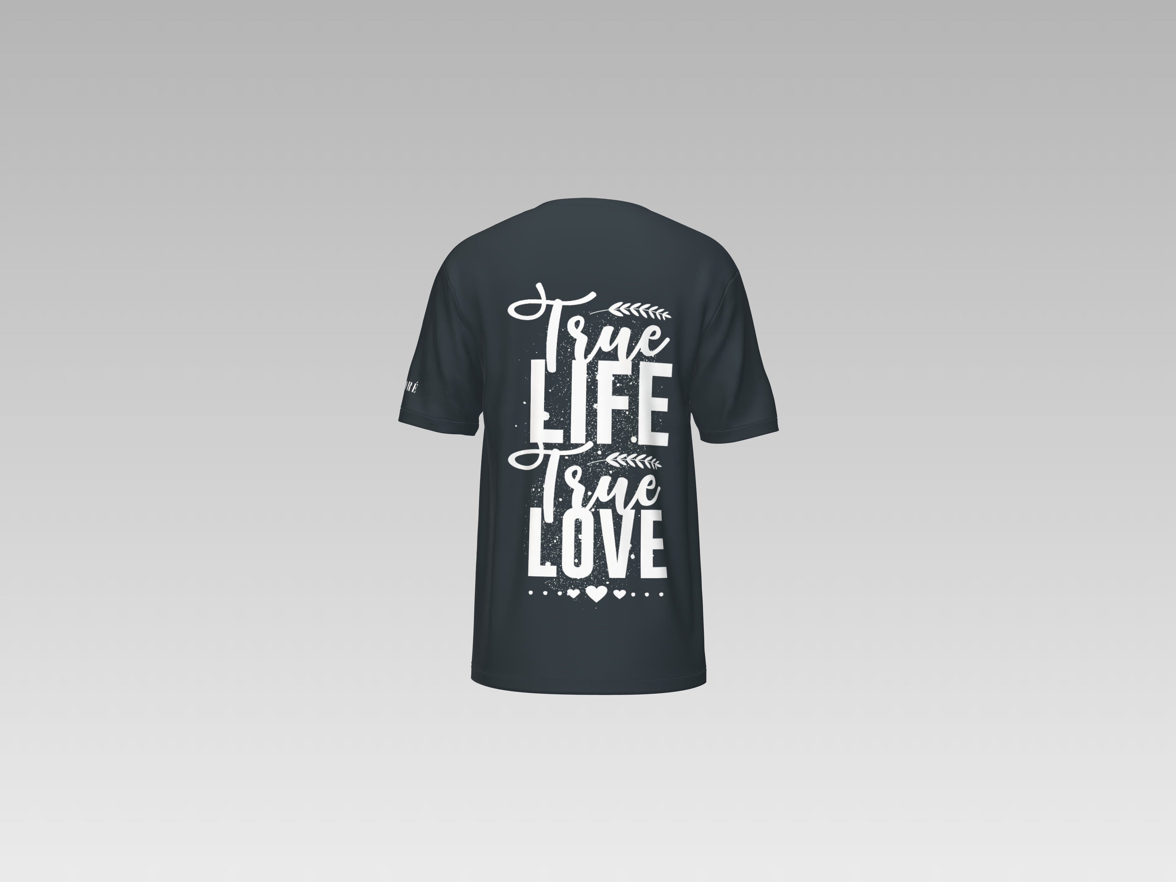 TRUE LIFE TRUE LOVE PRINTED T-SHIRT