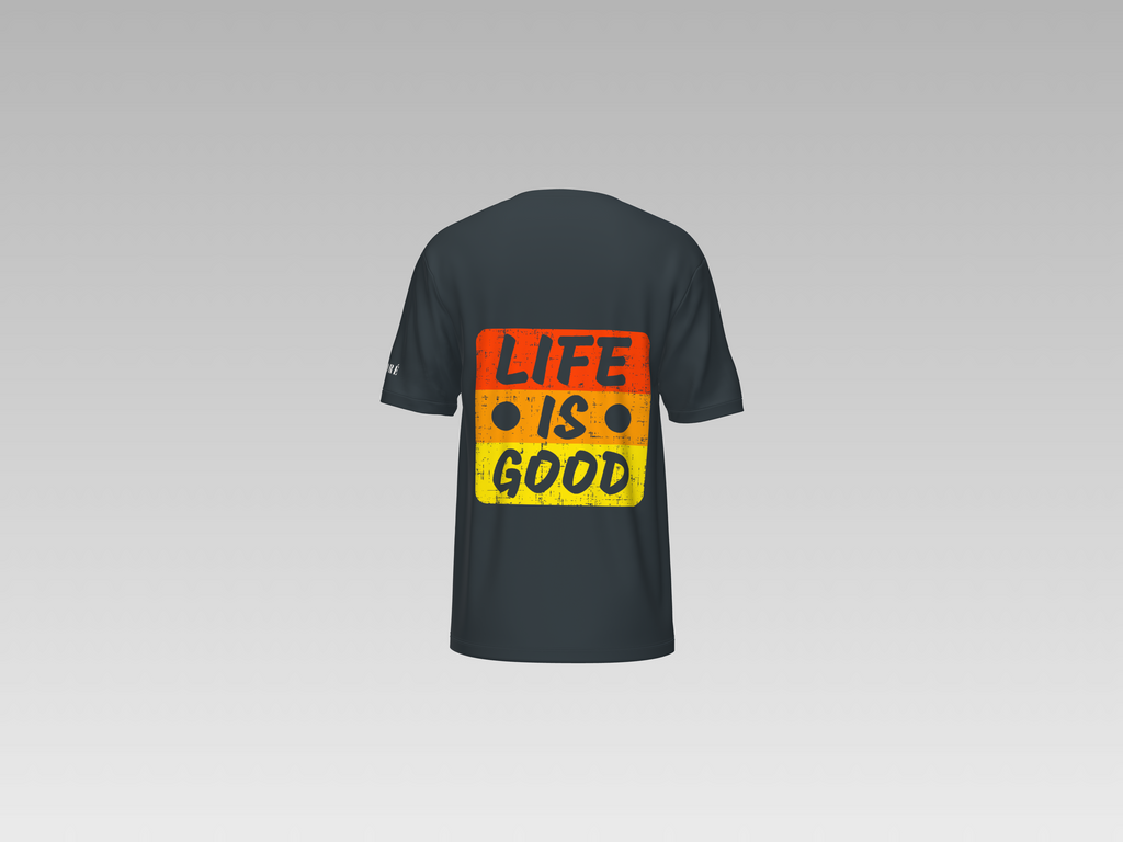 LIFE IS GOOD PRINTED T-SHIRT