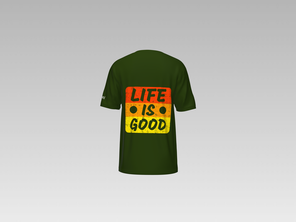LIFE IS GOOD PRINTED T-SHIRT