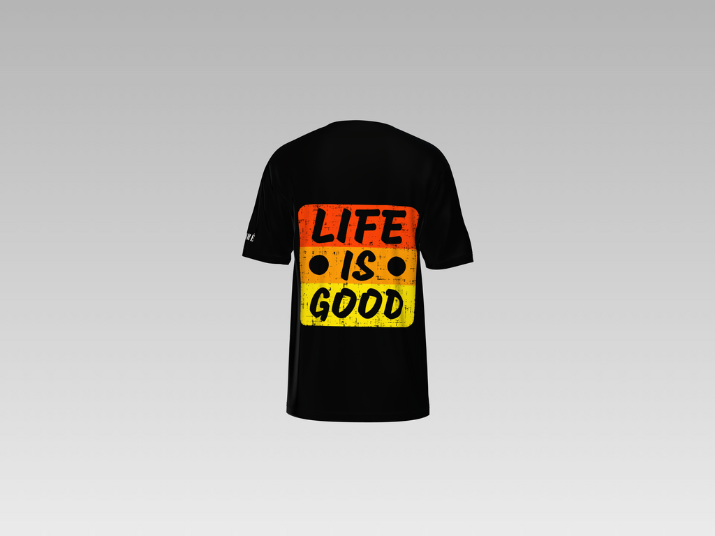 LIFE IS GOOD PRINTED T-SHIRT