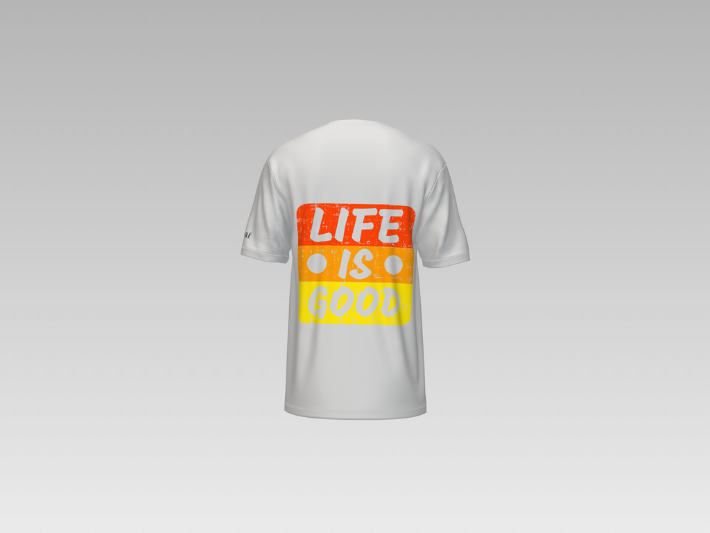 LIFE IS GOOD PRINTED T-SHIRT