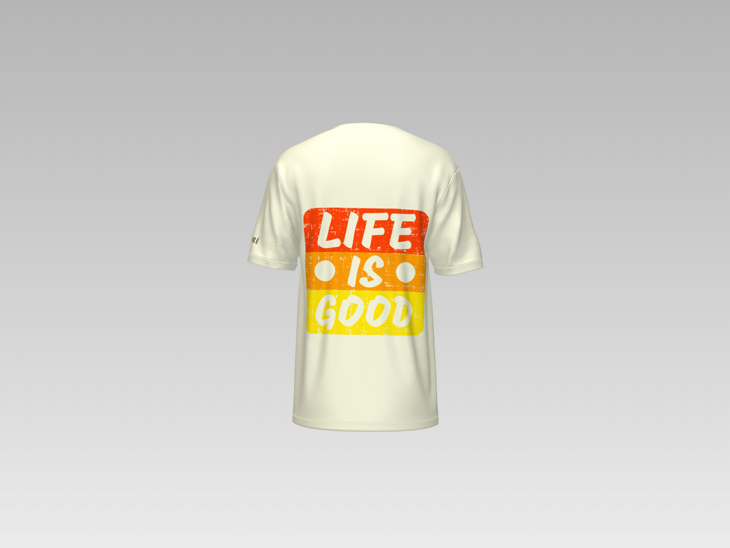 LIFE IS GOOD PRINTED T-SHIRT