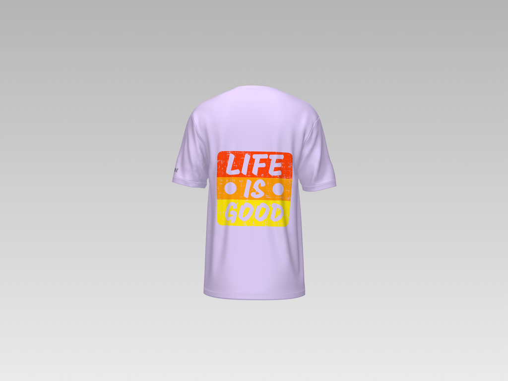 LIFE IS GOOD PRINTED T-SHIRT