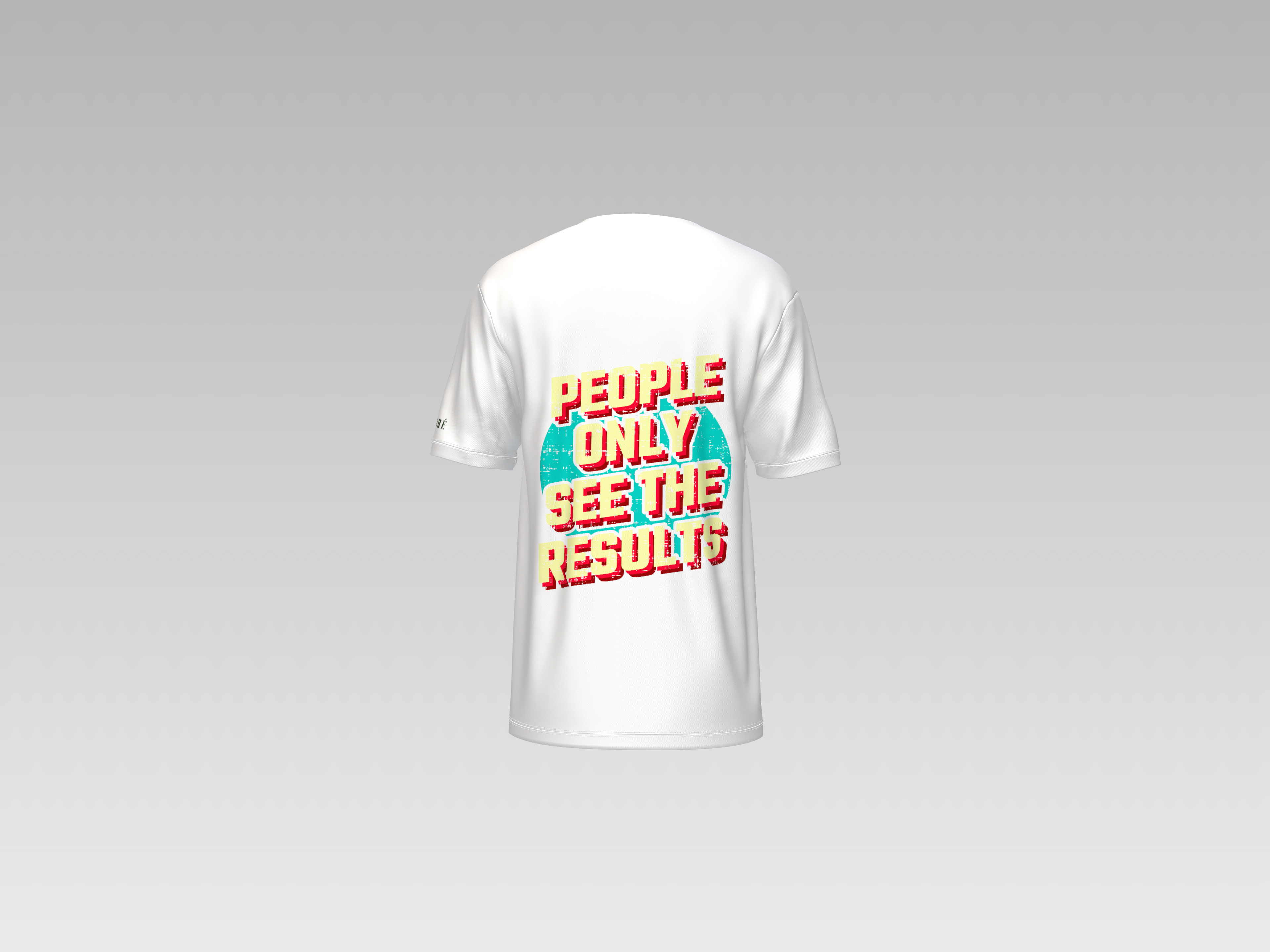 PEOPLE ONLY SEE THE RESULTS PRINTED T-SHIRT